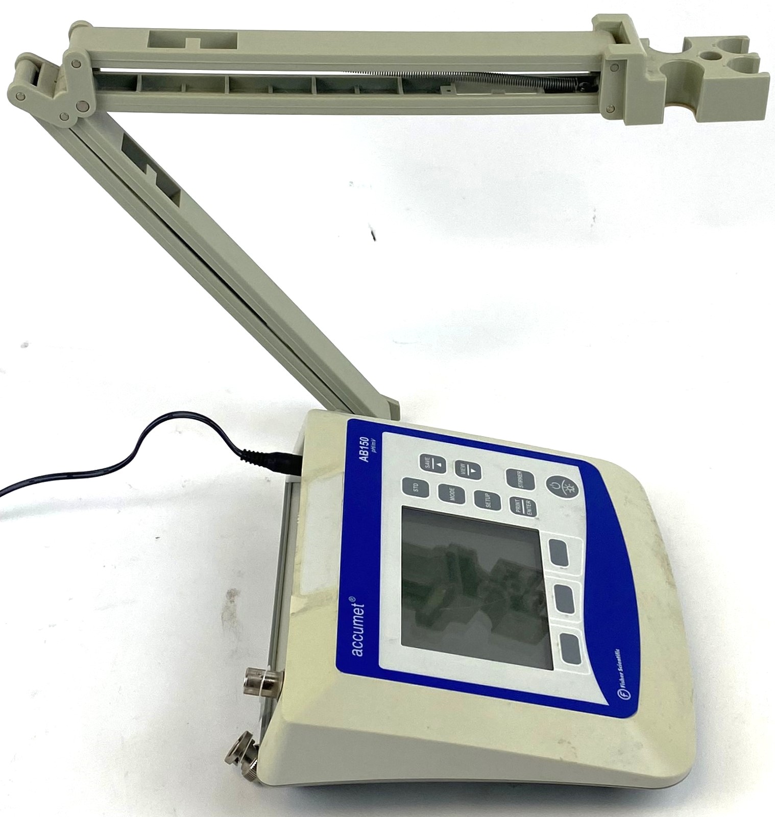 Used Fisher Accumet AB150 pH-mV Meter with Electrode and Support Arm