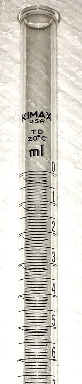 Used Kimble 17026F-50 KIMAX Class B 50mL Straight Bore Buret with Side Tube Fill