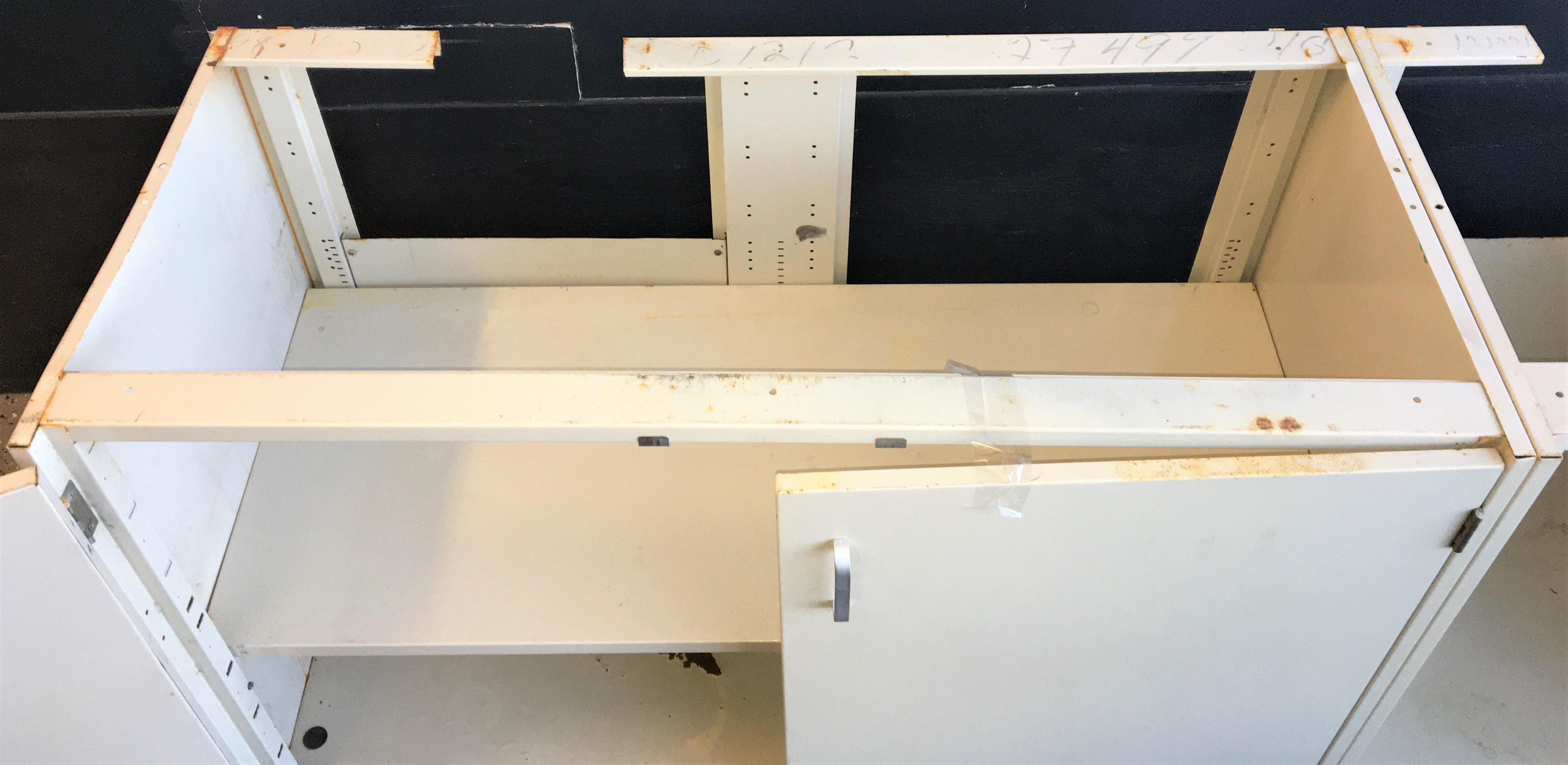 Used Mott 6-Ft Base Cabinet for Fume Hood