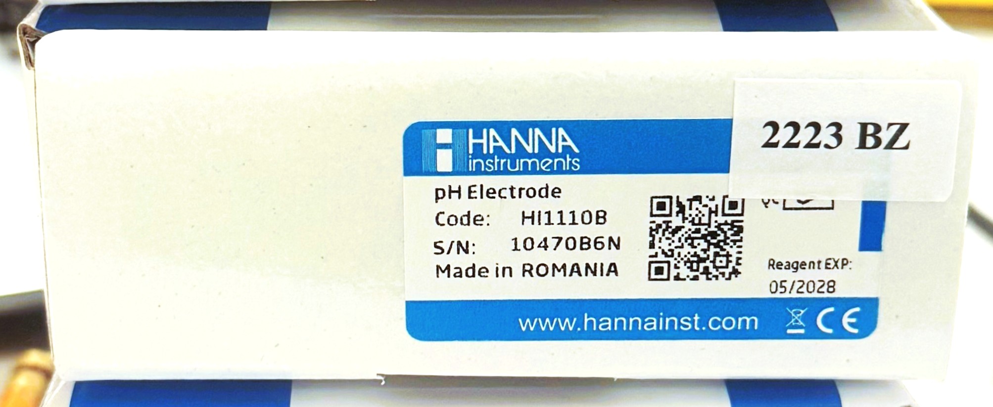 New Hanna HI 1110B Combination BNC Glass Electrode