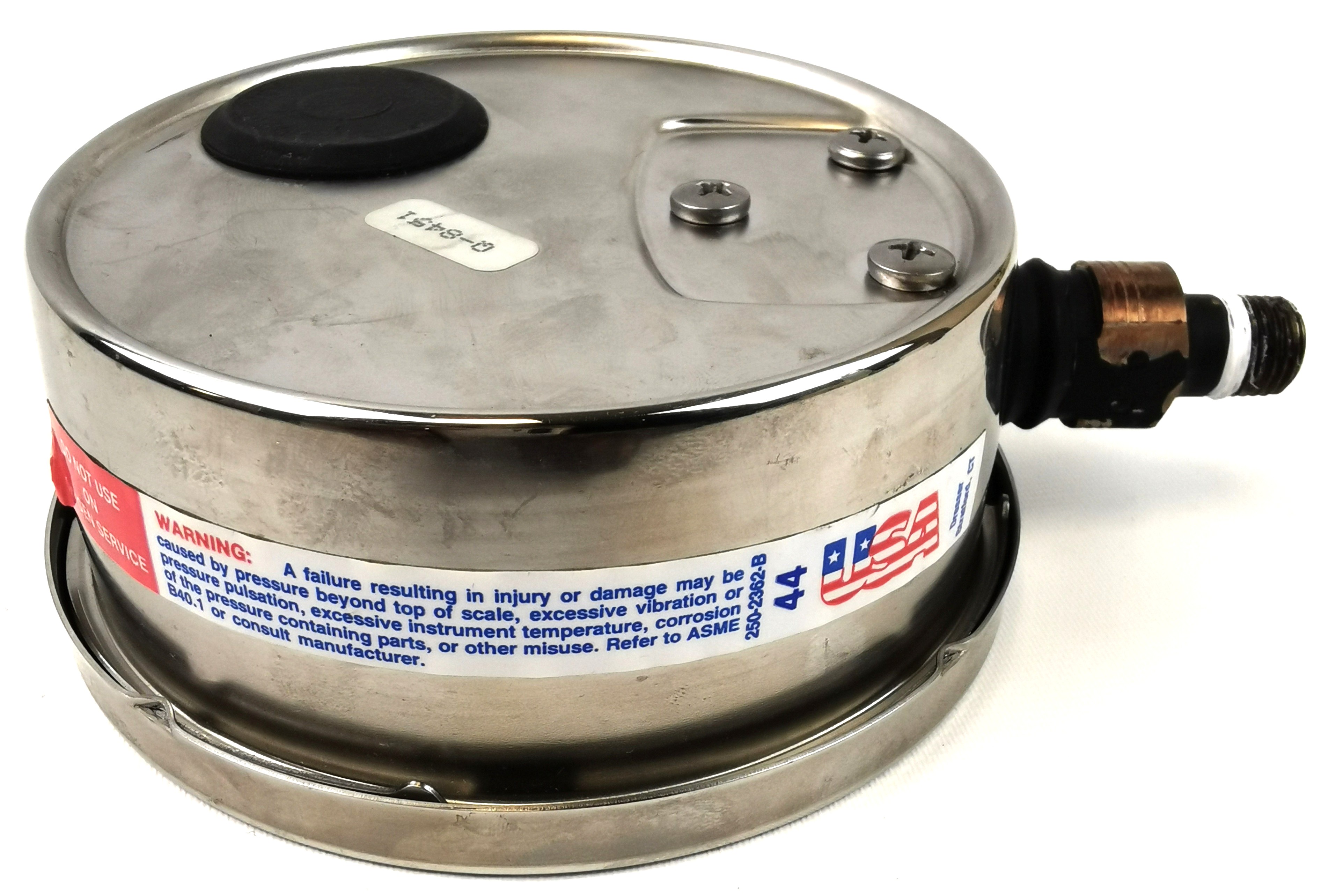 Used Ashcroft 1009 Stainless-Steel Pressure Gauge (0–200 psi / 14 bar)