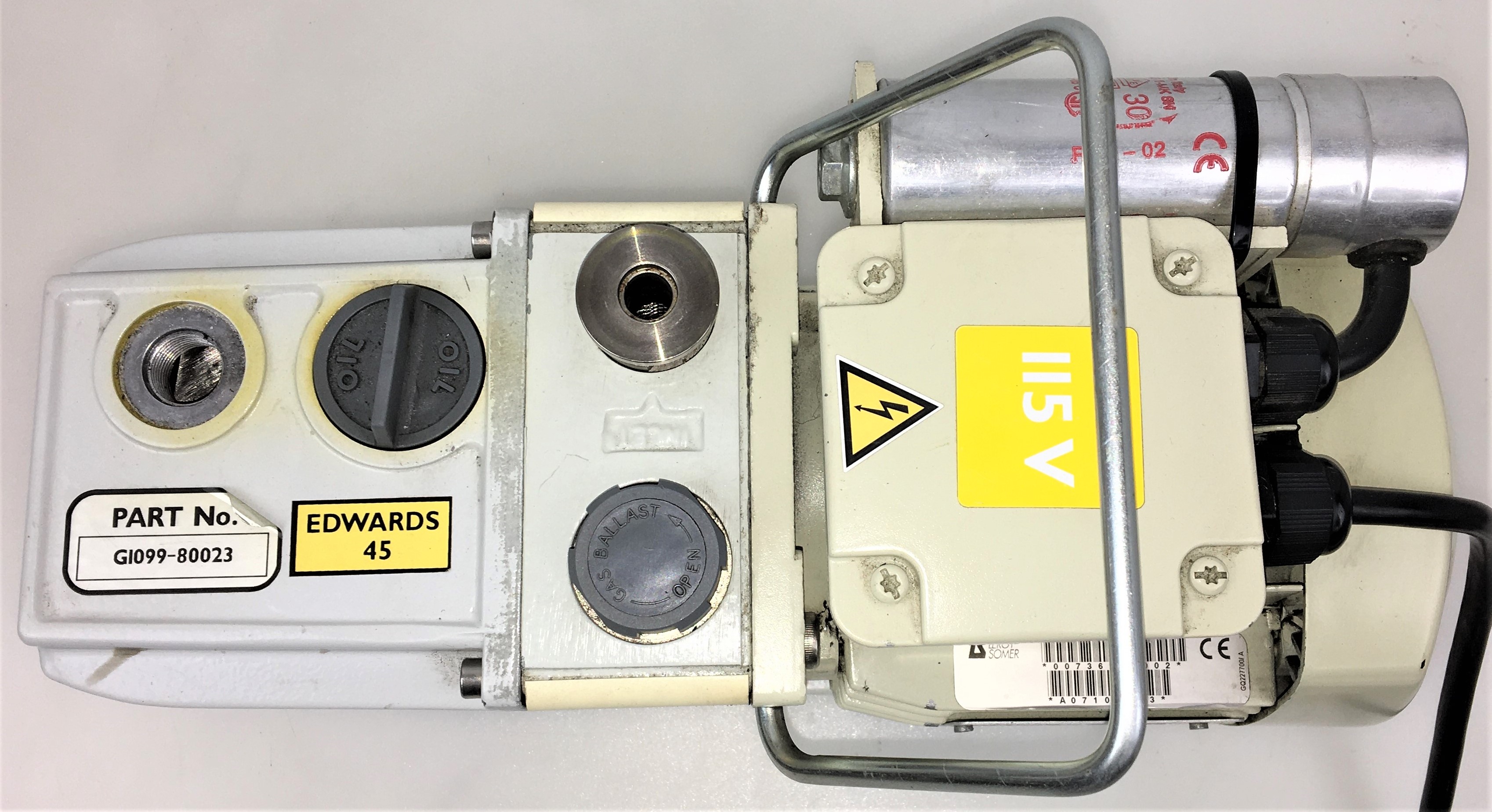 Used Edwards E2M1.5 (Agilent G1099-80023) Rotary Vacuum Pump (1.2cfm)