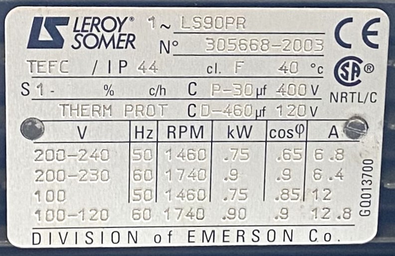 Used Varian (Agilent) DS 602 Rotary Vacuum Pump with Varian Oil Filter (17.6cfm)