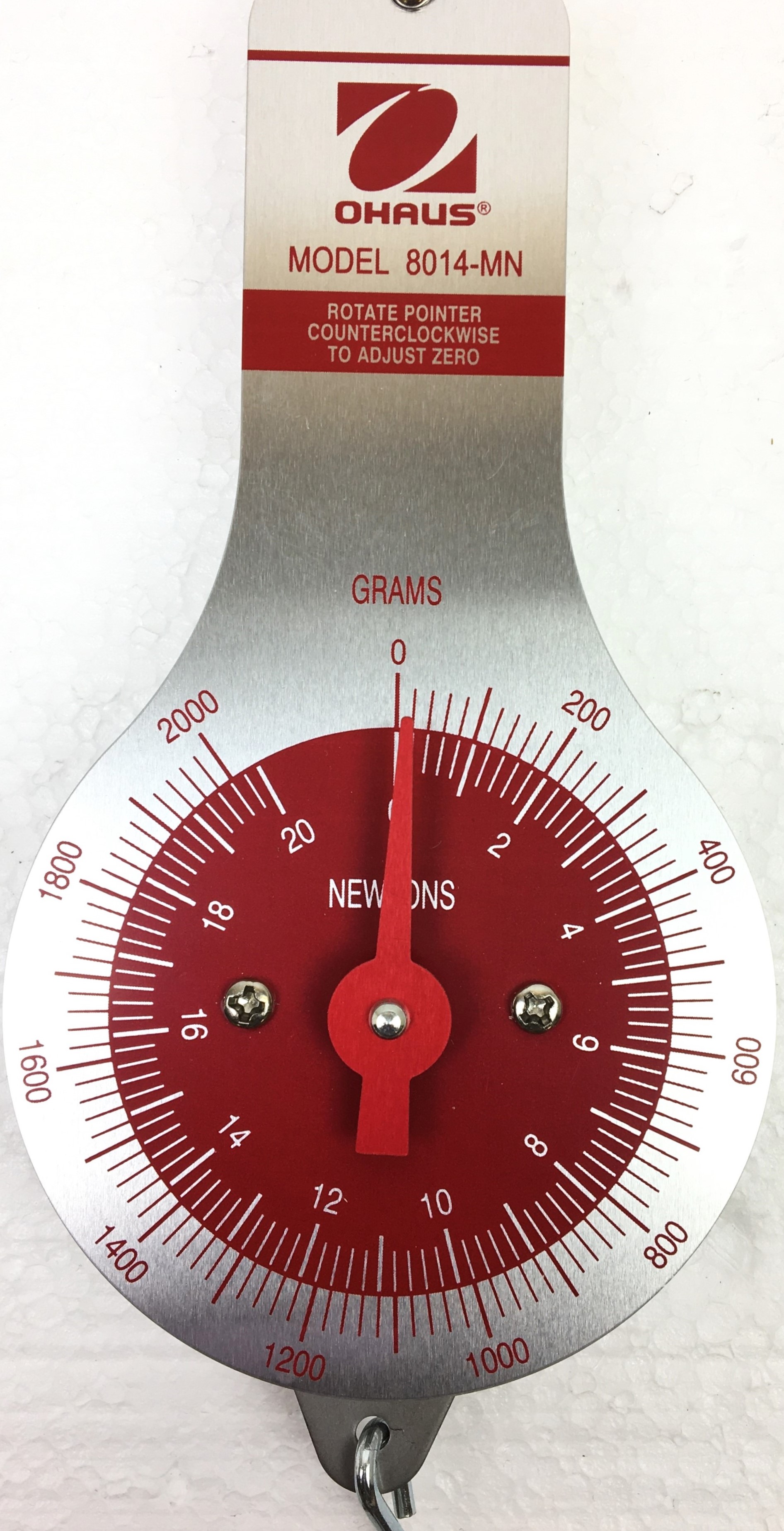 New Open Box Ohaus 8014-MN Dial Spring Scale (2000g/20N)