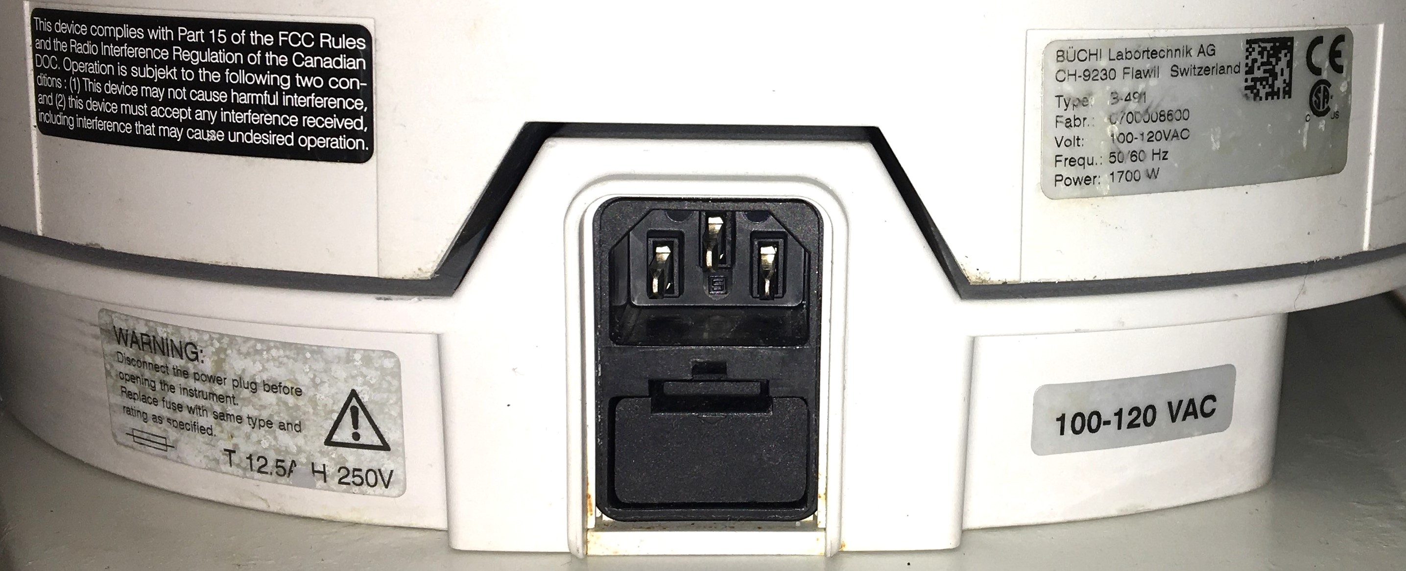 Used Buchi B-491 Digital Heated Water Bath for Rotary Evaporator (4L)