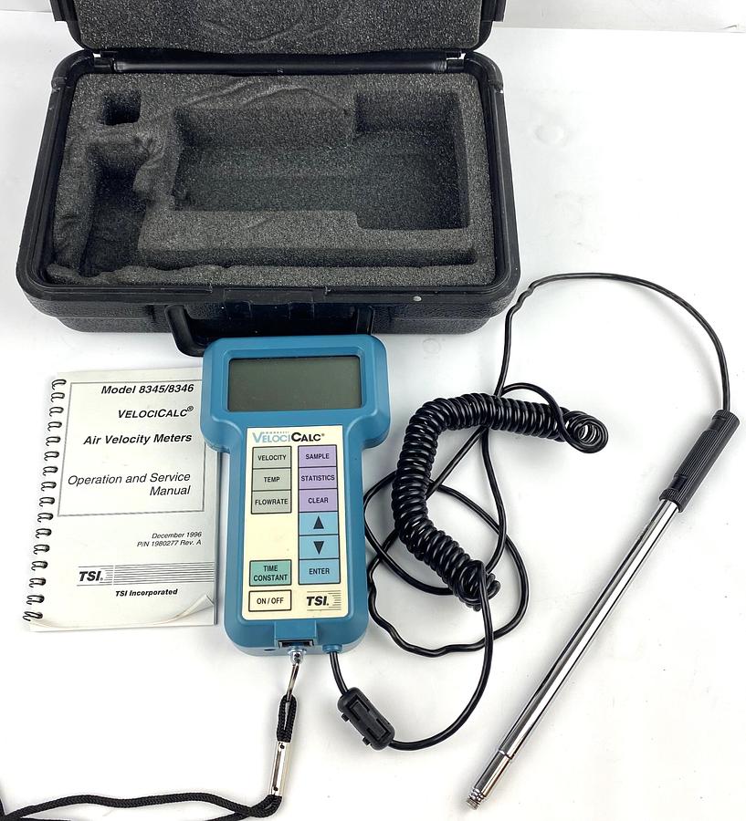 Used TSI VelociCalc 8345 Portable Air Velocity Meter