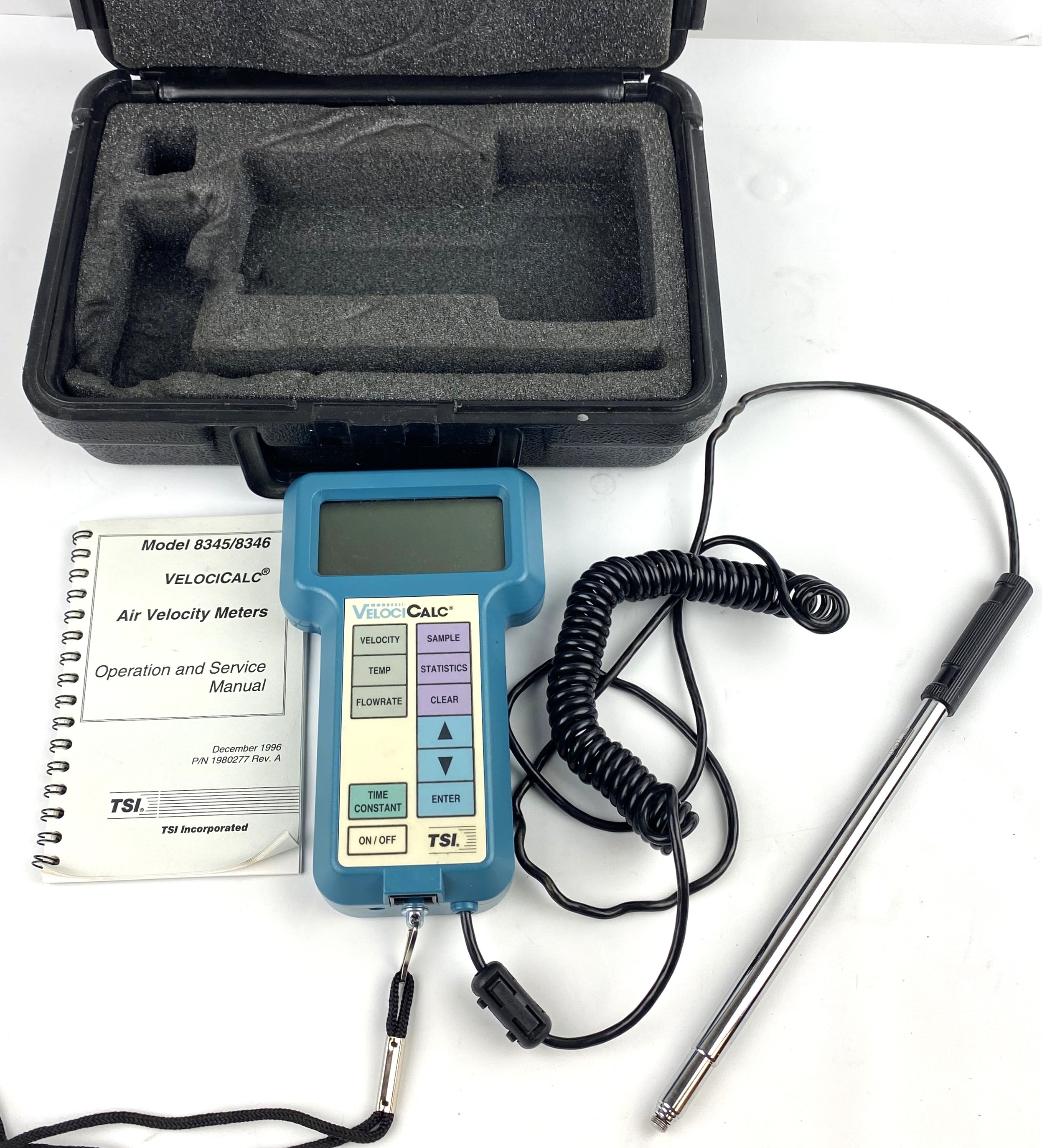 Used TSI VelociCalc 8345 Portable Air Velocity Meter