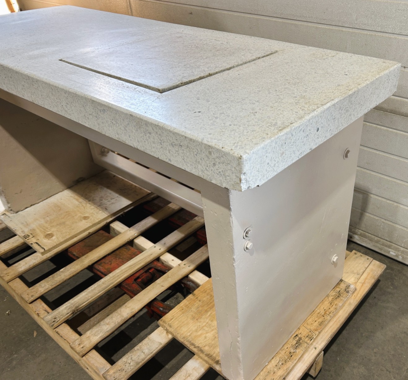 Used Marble Balance Table (60"W x 24"D x 28.5"H)