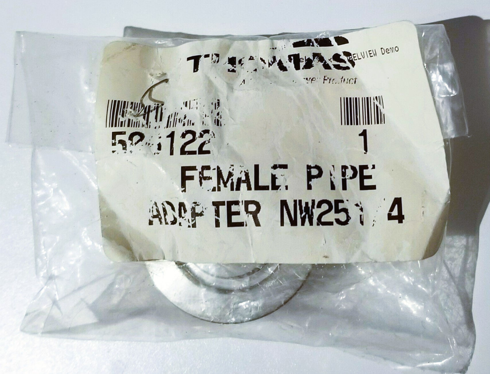 New Open Box Welch 506122 Female 1/4"NPT Vacuum Pipe Adapter (NW25)