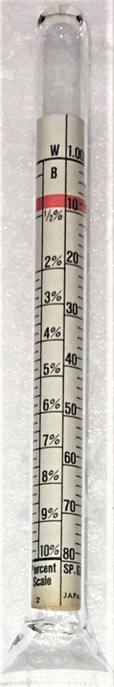 New Triple Scale Beer Hydrometer - 1.000 to 1.080