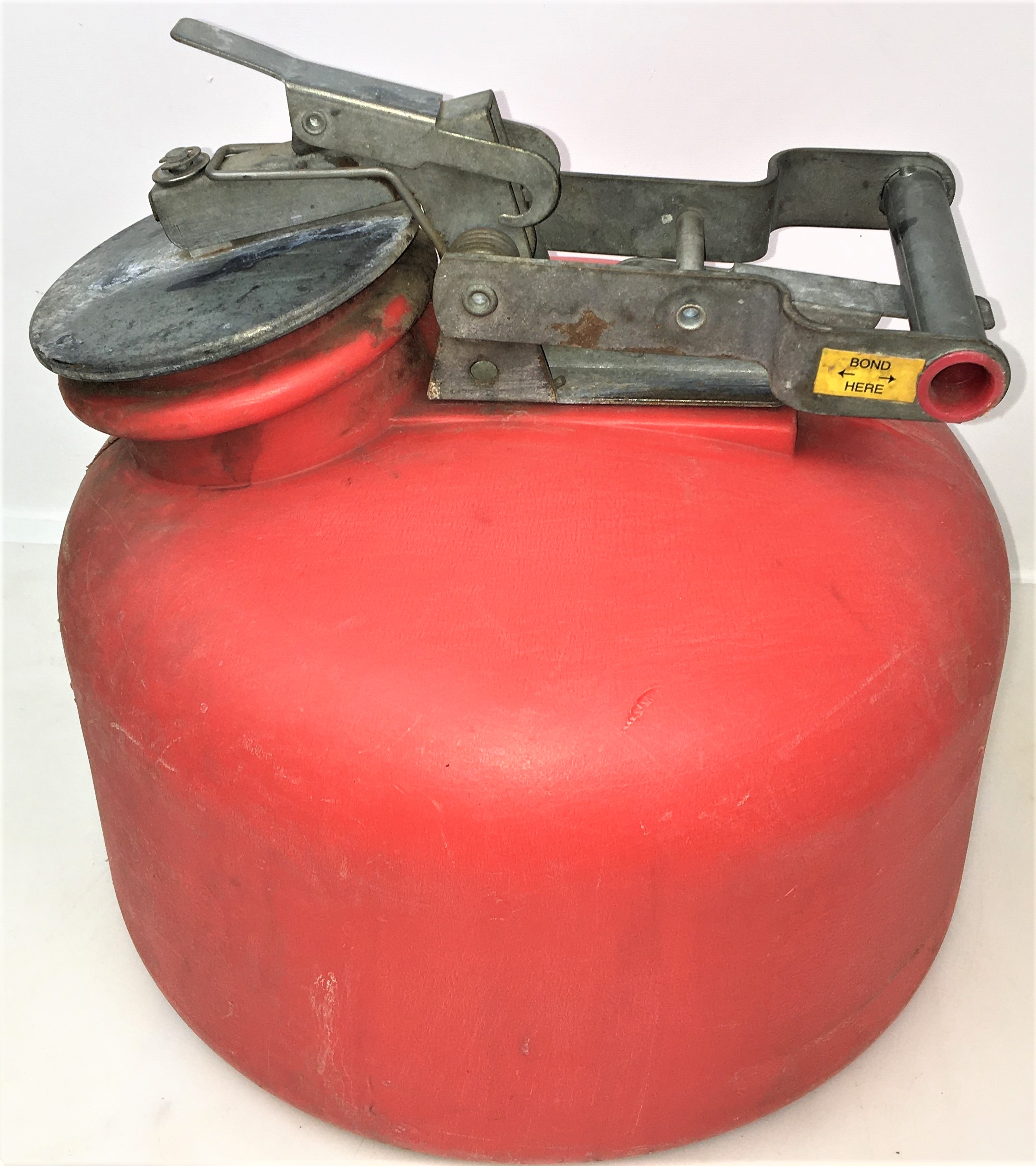 Used Justrite 14762 Safety Disposal Can - 7.5L (2 Gallon)