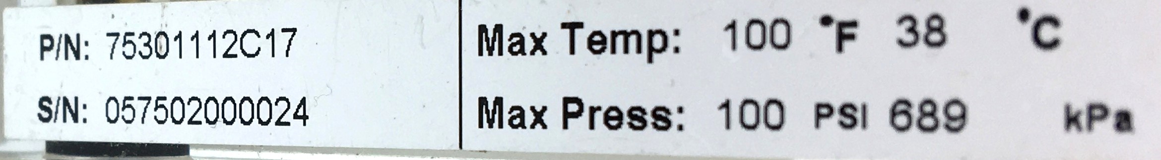 Used King 7530 Series Rotameter (50mm/2")