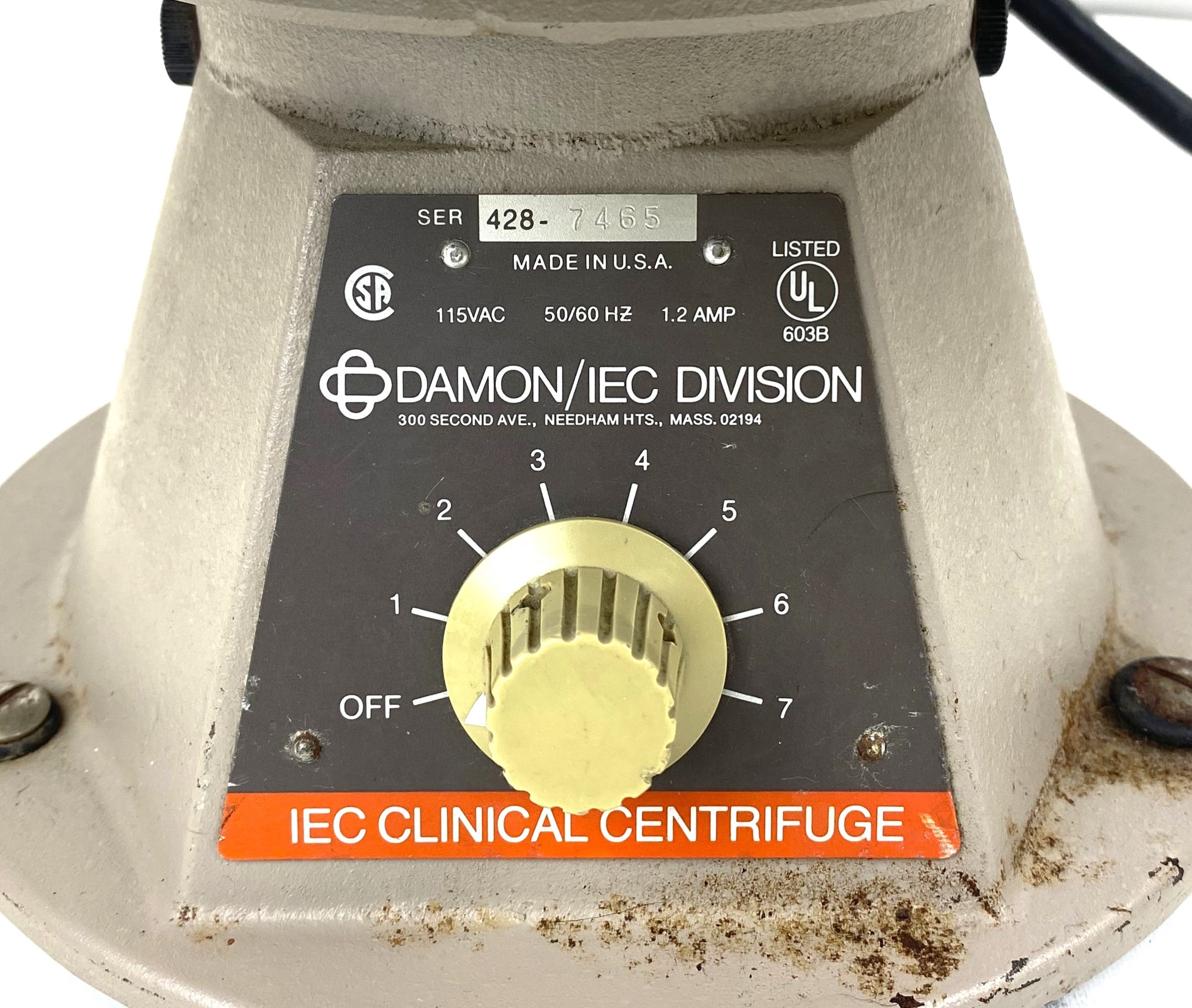 Used IEC Clinical CL Bench-model Centrifuge with 213 Rotor and Accessories (4 x 15mL)