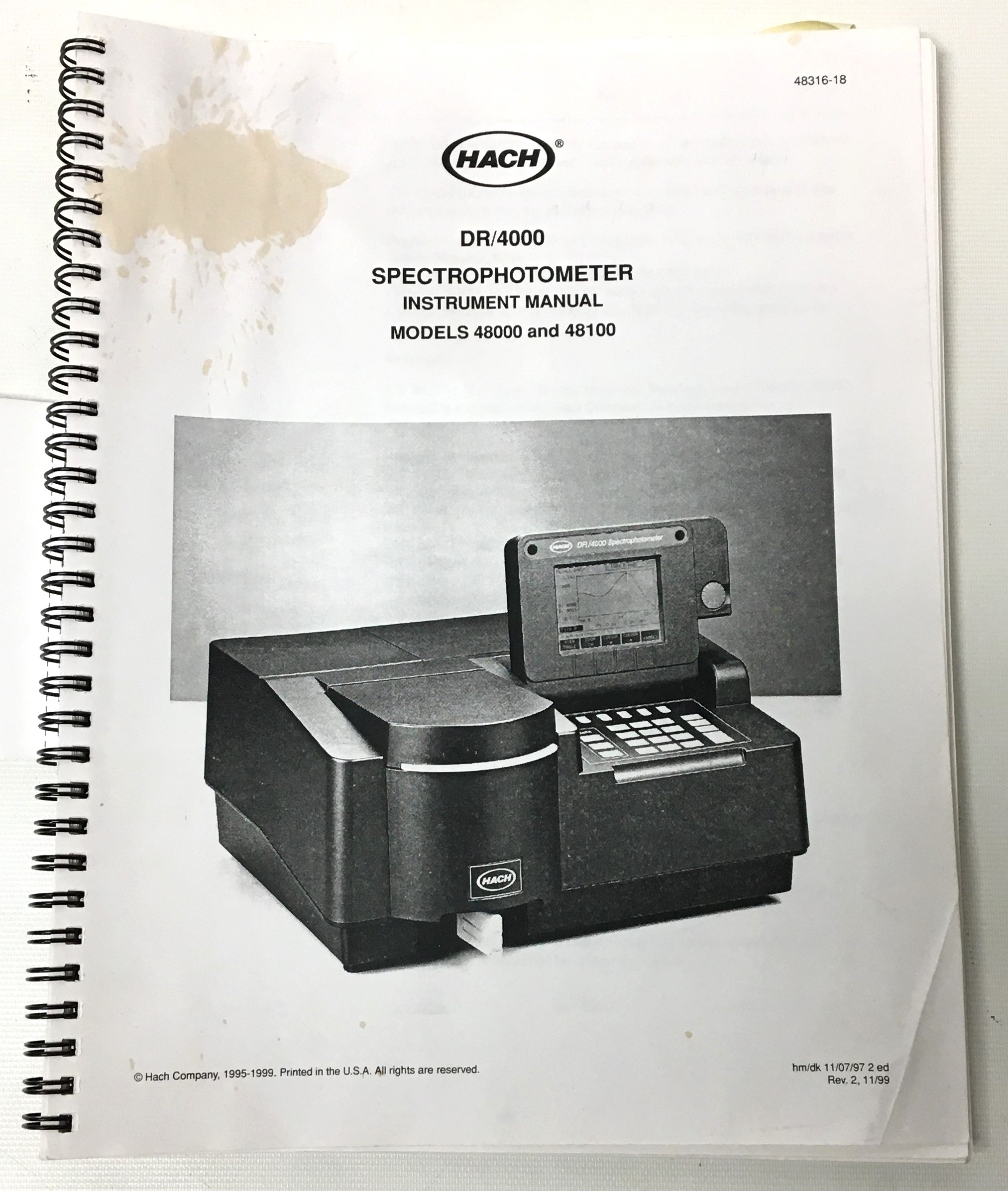 Used Hach DR/4000U Scanning, UV-Visible Spectrophotometer with Accessories (190 to 1100nm)