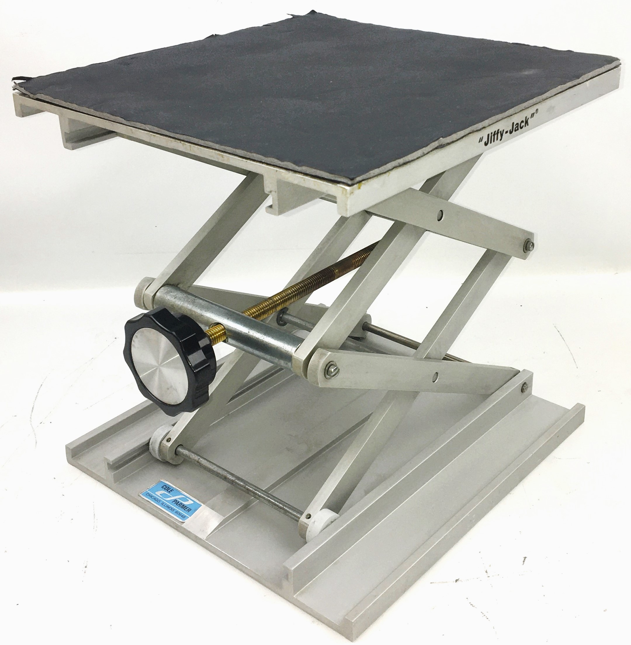 Used Cole-Parmer "Jiffy-Jack" Lab Jack - 10" x 9.5" Platform