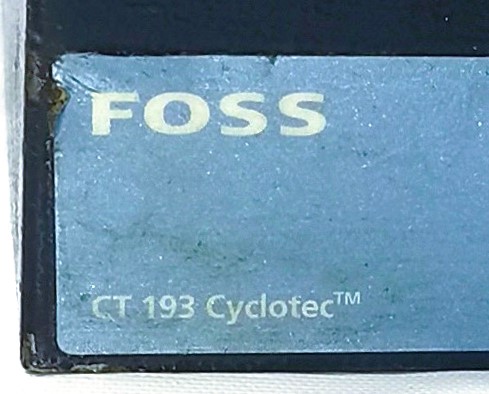 Used Foss CT 193 Cyclotec Sample Mill