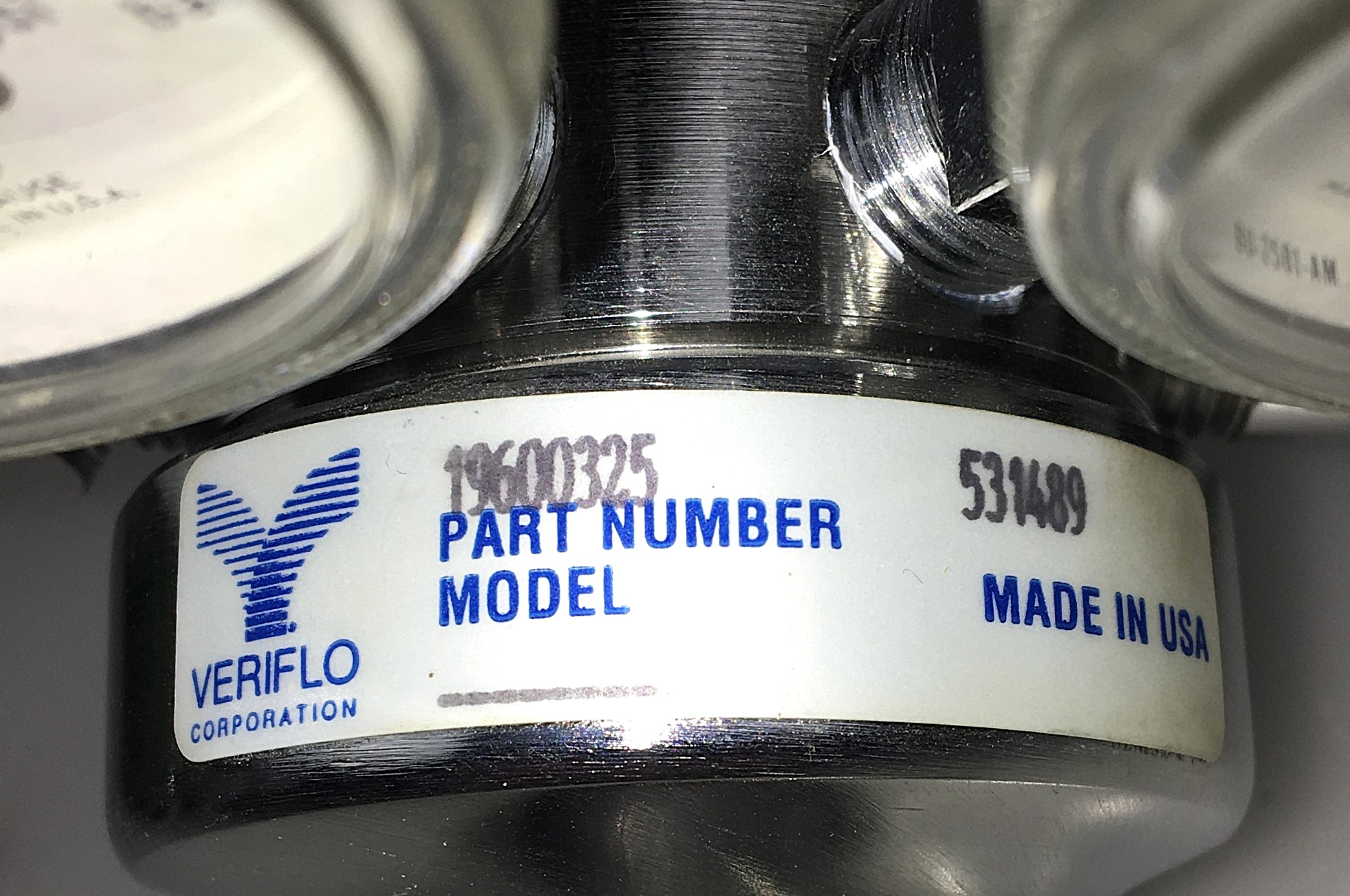 Used Veriflo 19600325 Stainless Steel Pressure Regulator (CGA 346)