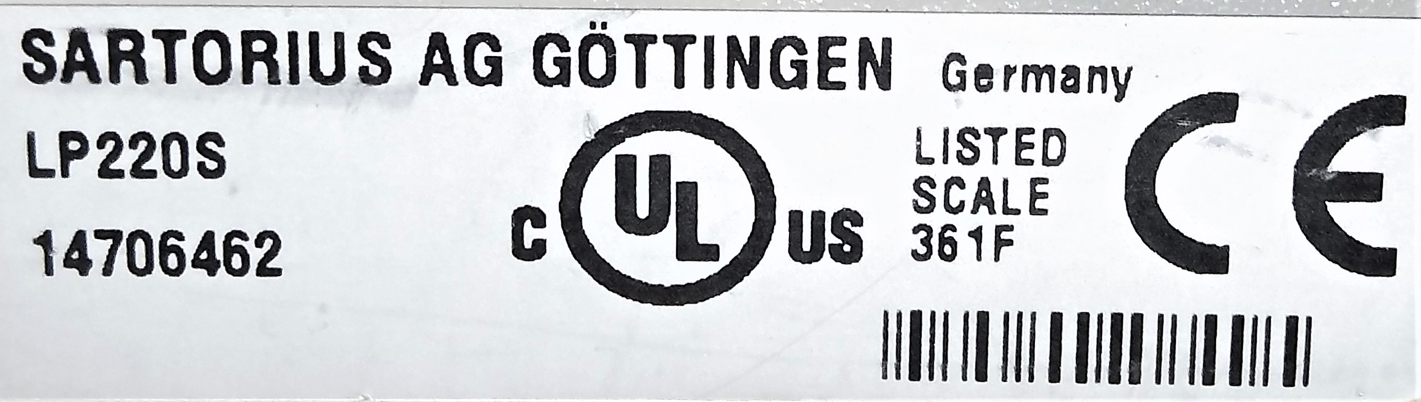 Used Sartorius LP220S Precision Balance (220g x 0.001g)