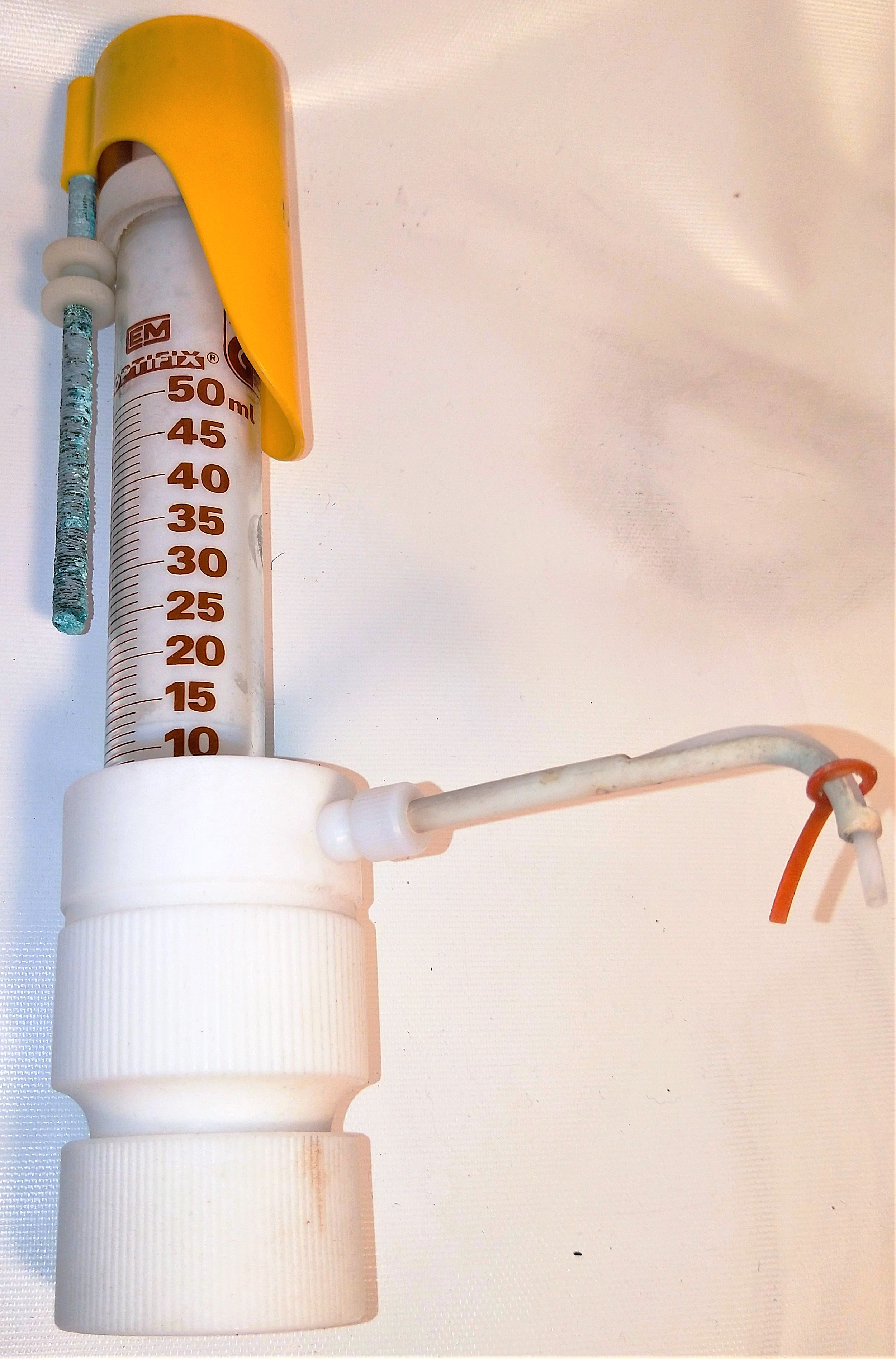 Used MilliporeSigma EM Optifix BASIC 101.080-48 Dispenser (10-50mL)