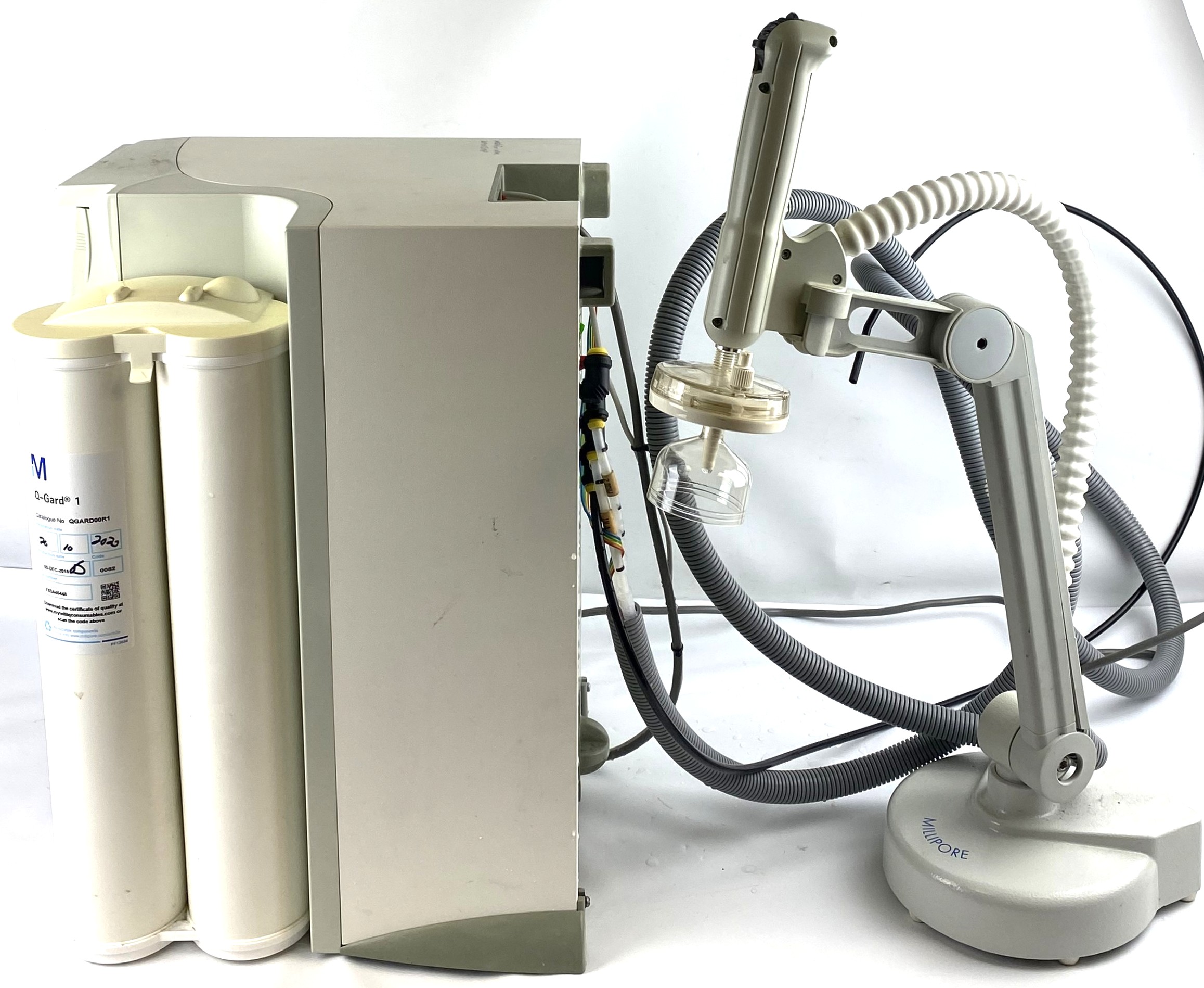 Used Millipore Milli-Q Gradient A10 Water Purifier with Q-Pod Dispenser and Footswitch