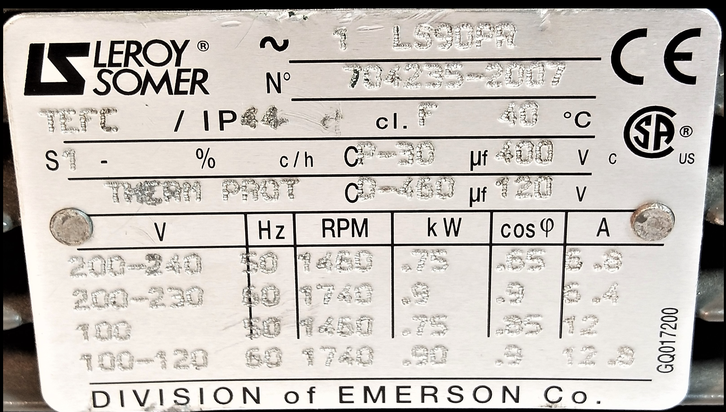 Used Varian (Agilent) DS 602 Rotary Vacuum Pump (17.6cfm)