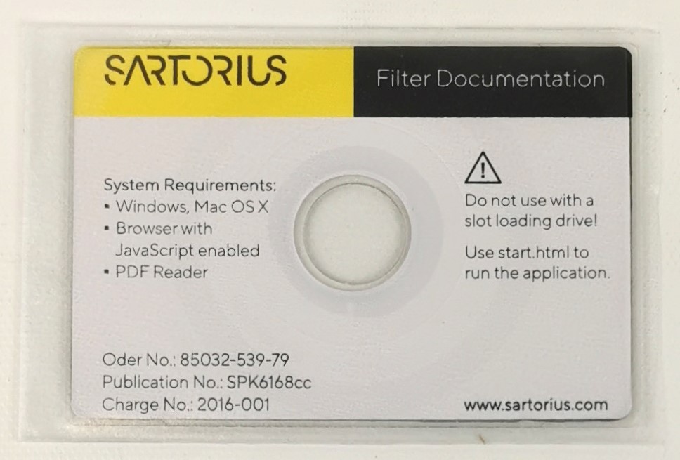 New Open Box Sartorius Sartopore 2 (5445307-H9-00-A) Midicap Filter Cartridges (Pack of 4)