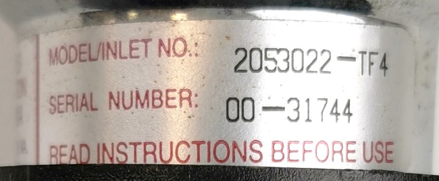 Used Liquid Air 2053022-TF4 Stainless-Steel Pressure-Reducing Regulator