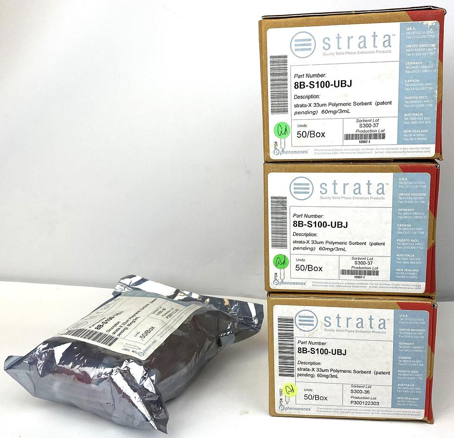 New open box Phenomenex Strata-X (8B-S100-UBJ) 33µm