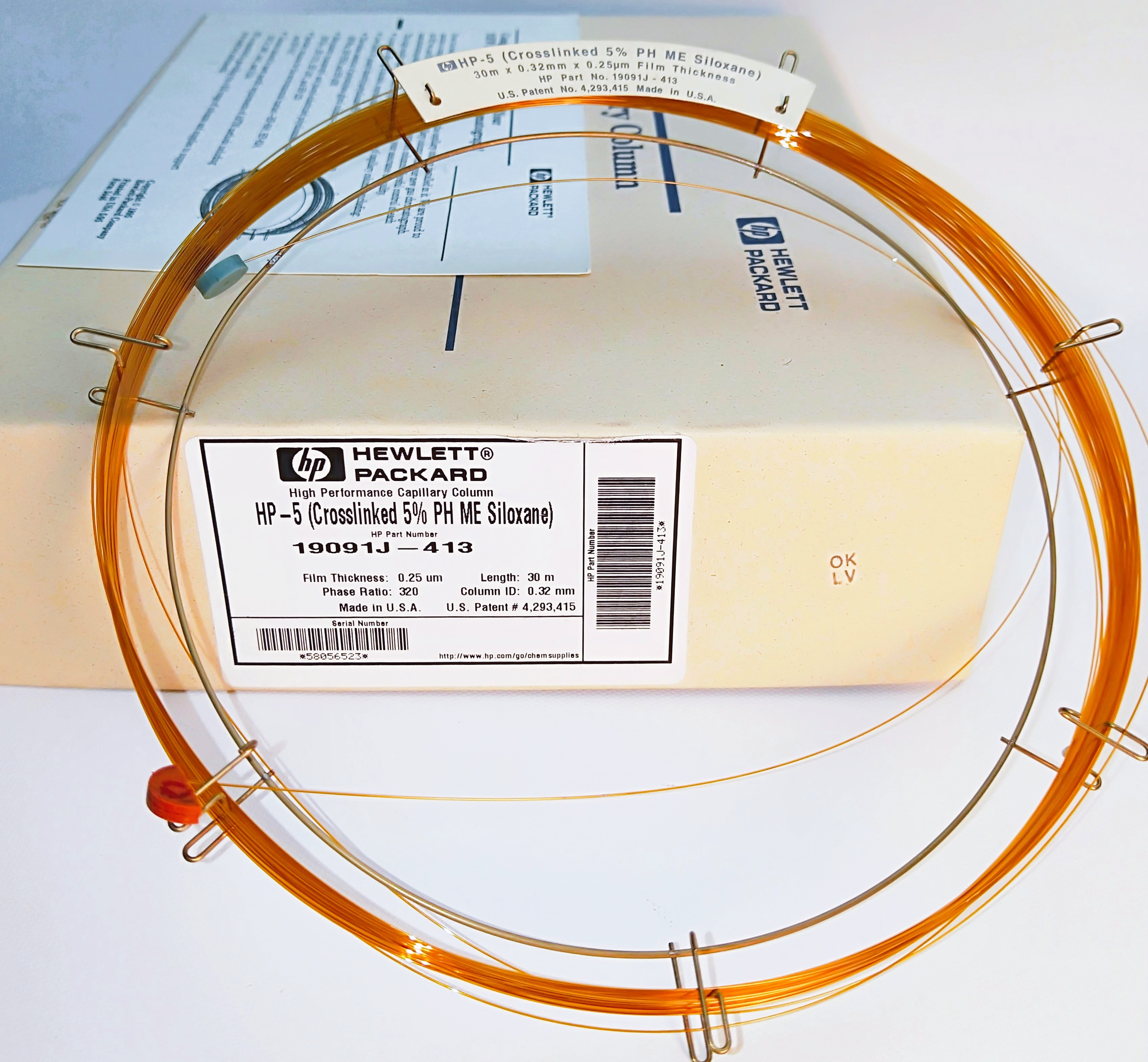 Used Agilent HP-5 (19019J-413) Capillary Column (30M x 0.32mm x 0.25µm)