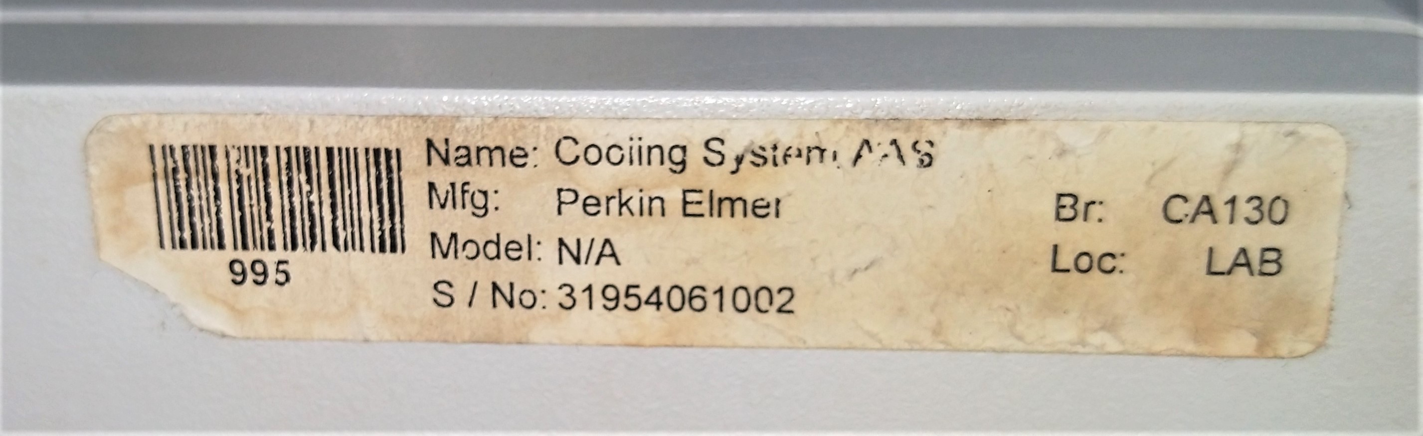 Used Perkin Elmer AAnalyst 800 AA Spectrometer with AS800 Autosampler and Cooling Accessory