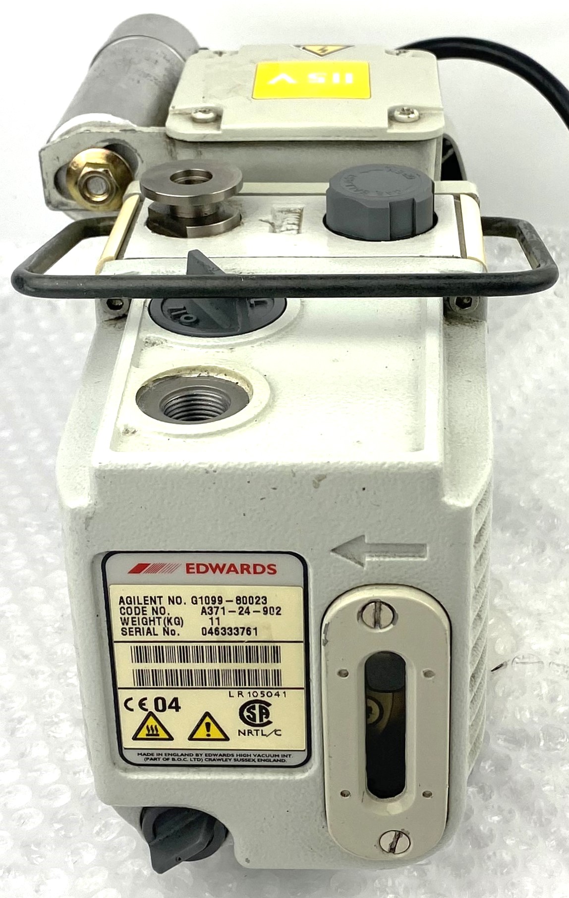 Used Edwards E2M1.5 (Agilent G1099-80023) Rotary Vacuum Pump (1.2cfm)