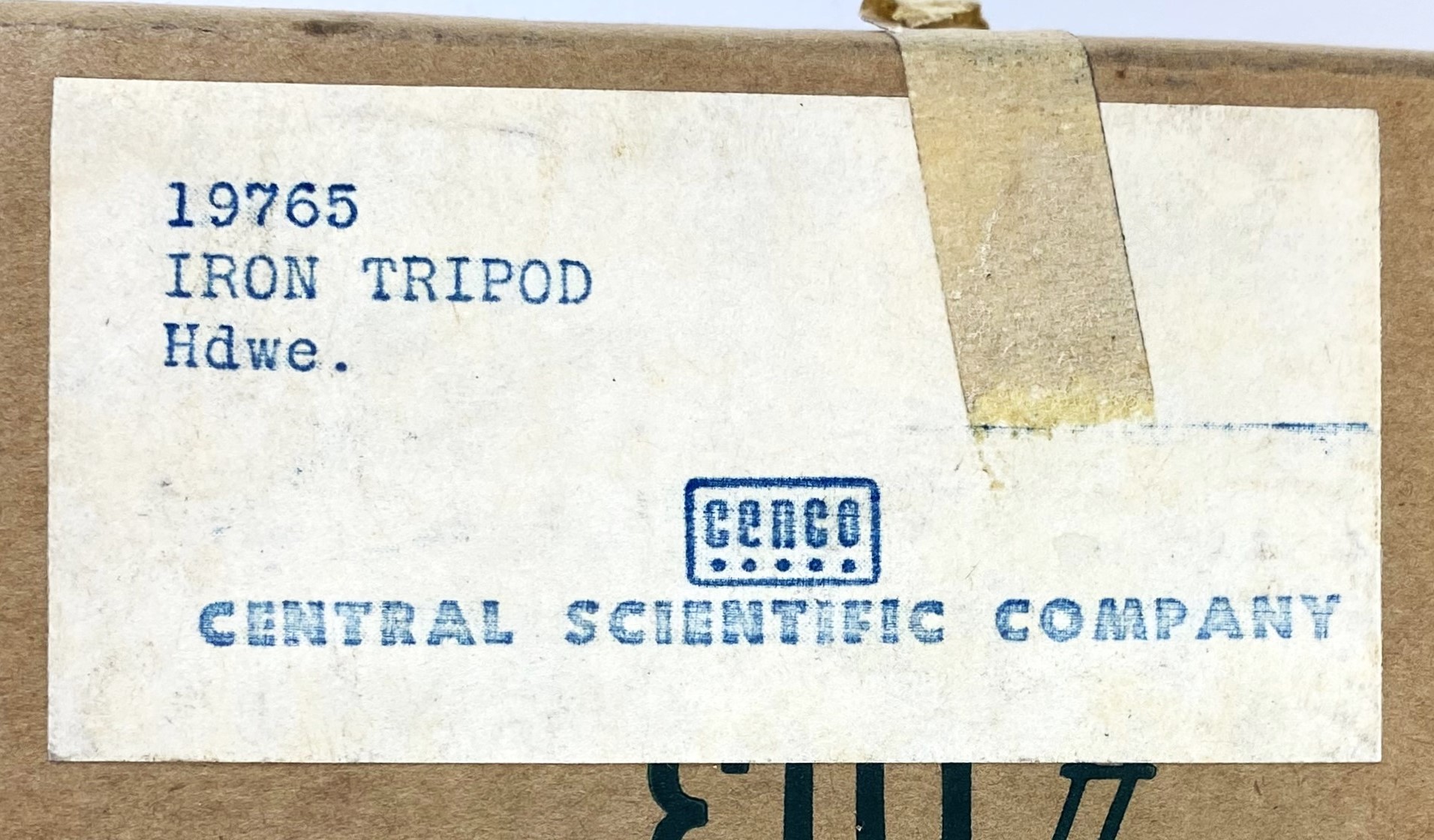 New Open Box Cenco 19765 Iron Tripod Support