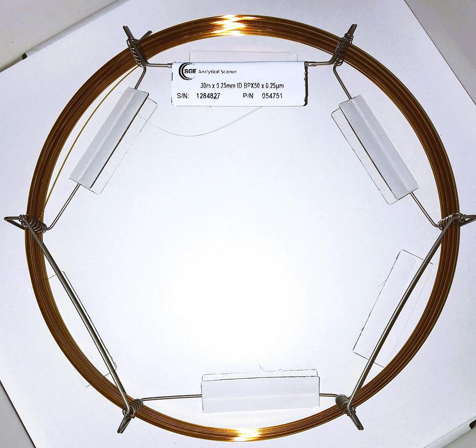 Used SGE BPX50 (054751) Capillary Column (30M x 0.25mm x 0.25µm)