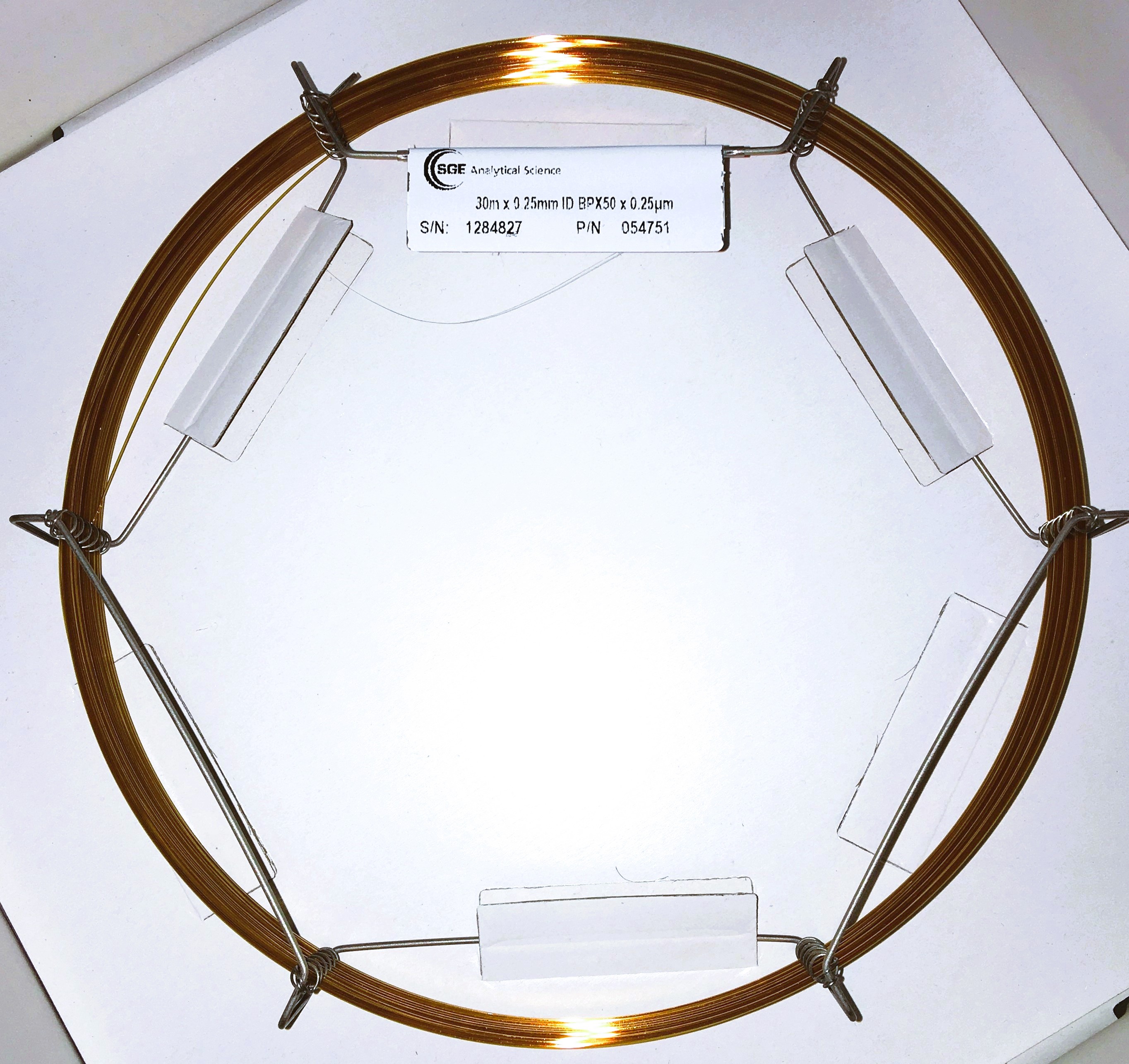 Used SGE BPX50 (054751) Capillary Column (30M x 0.25mm x 0.25µm)