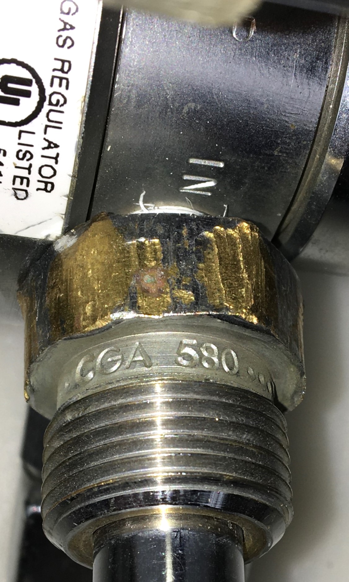 Used Airgas 310-3-580-V Dual Stage High Purity Regulator - CGA 580