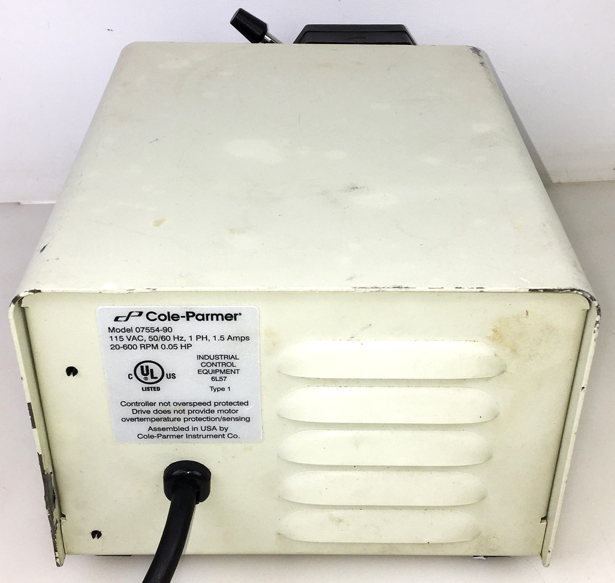 Used Cole-Parmer Masterflex L/S 07554-90 Peristaltic Pump with 77200-60 Easy-Load II Pump Head