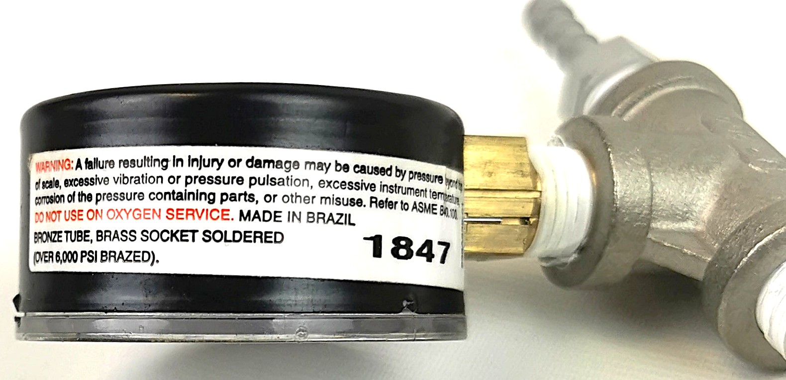 Used Restek 24008 Replacement Vacuum Valve and Gauge Assembly