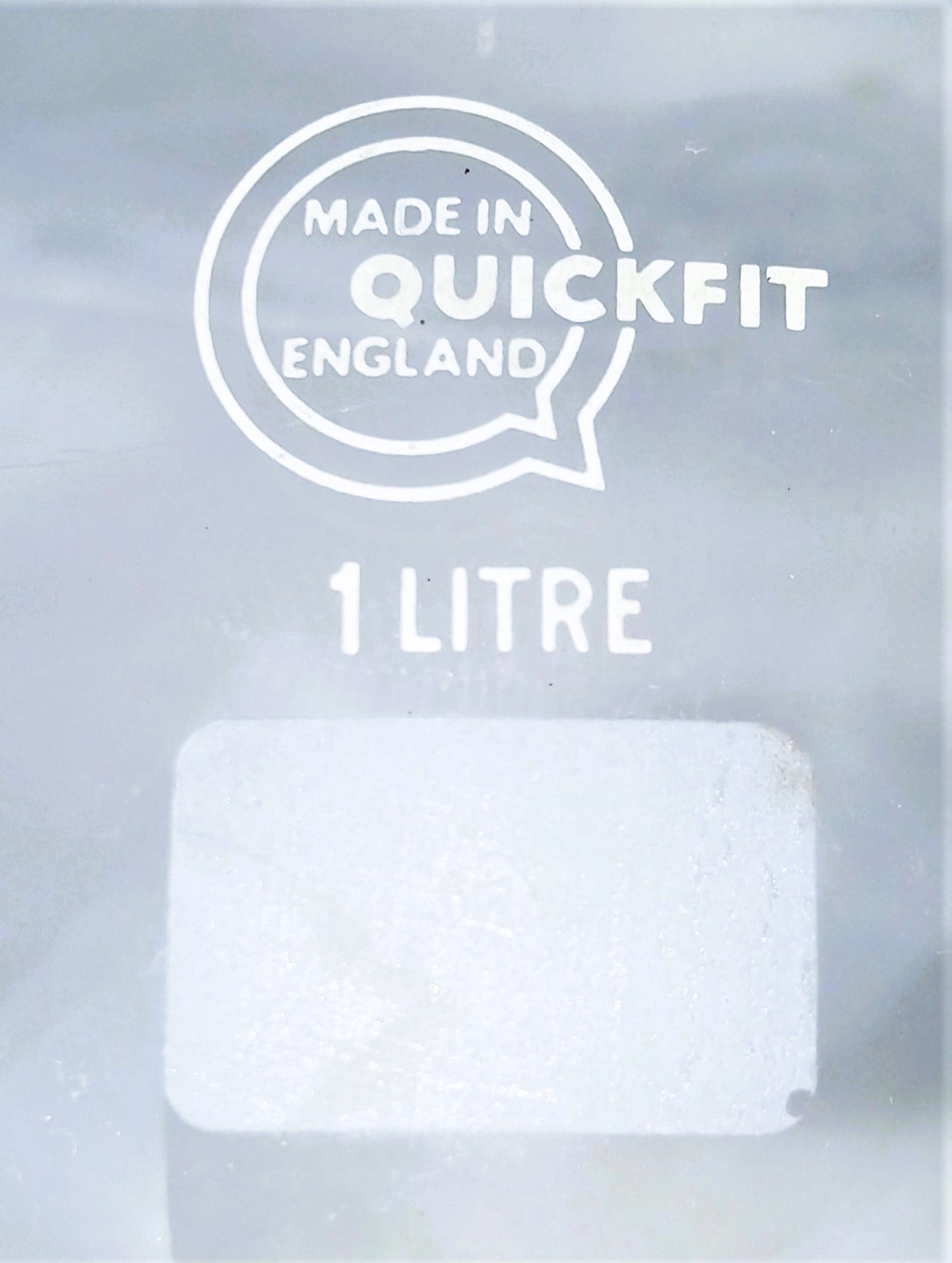 Used QuickFit FR1L/3S/22A 3-Neck 1000mL Round-Bottom Flask