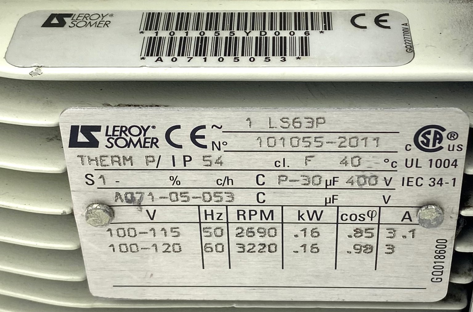 Used Edwards E2M1.5 (Agilent G1099-80023) Rotary Vacuum Pump (1.2cfm)