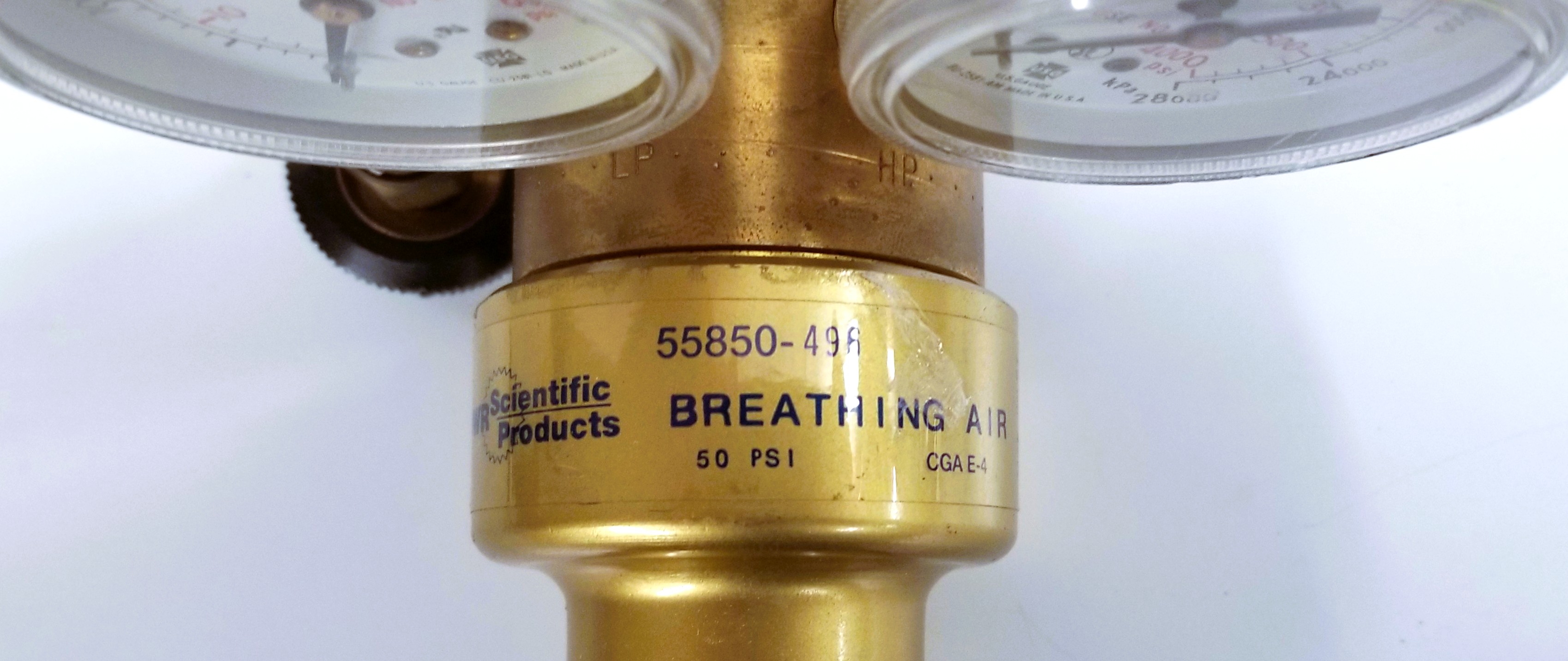 Used VWR 55850-496 Single Stage Regulator for Breathing Air (CGA 346)