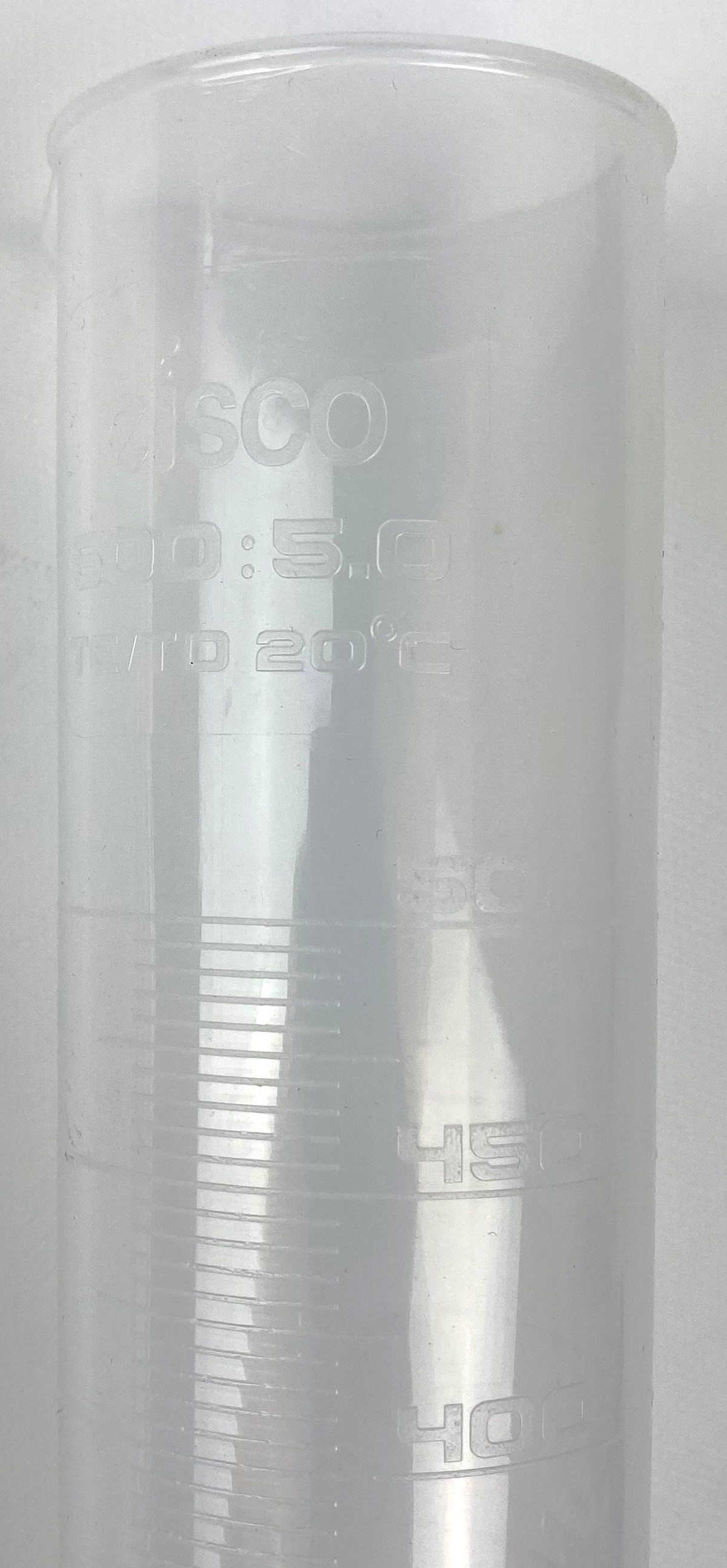 Used Nalgene 3662-0500 (and Equivalent) Plastic Graduated Cylinder - 500mL
