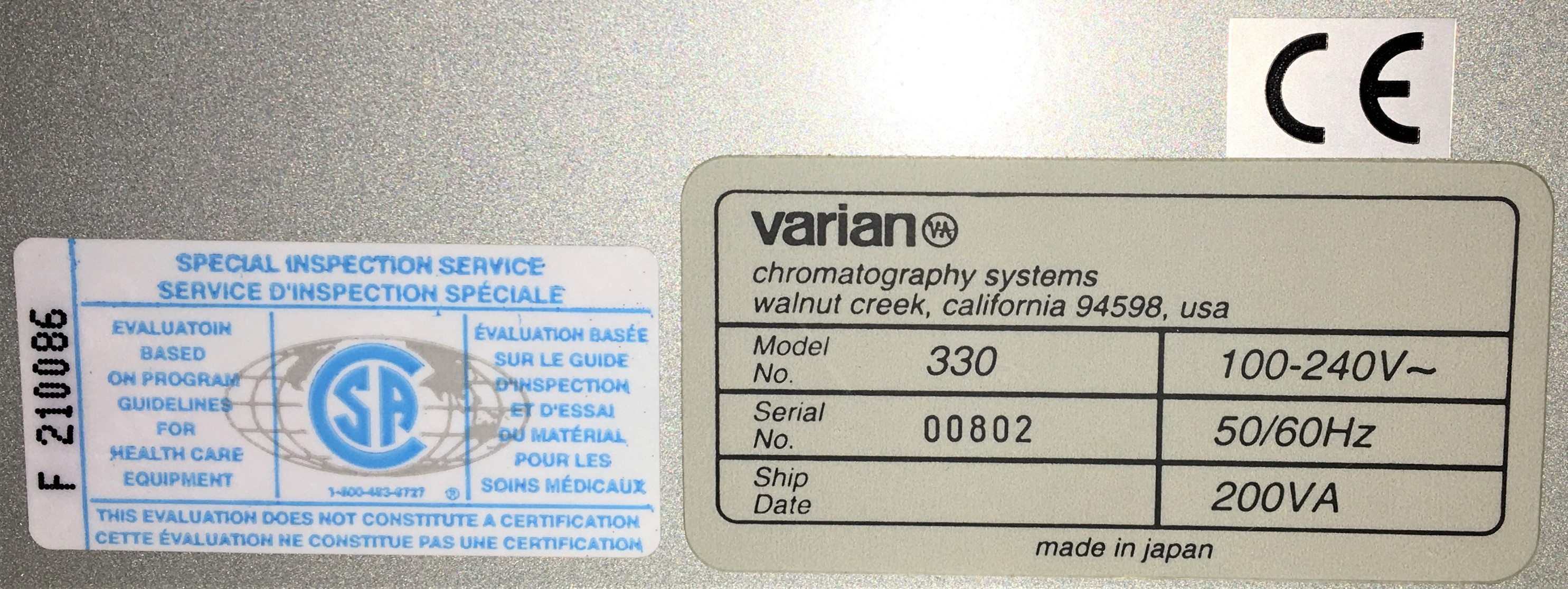 Used Varian ProStar PDA-Fluorescence HPLC System