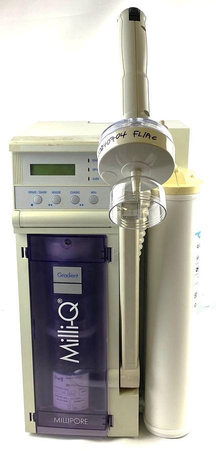 Used Millipore Milli-Q Gradient A10 Water Purifier with Q-Pod Dispenser