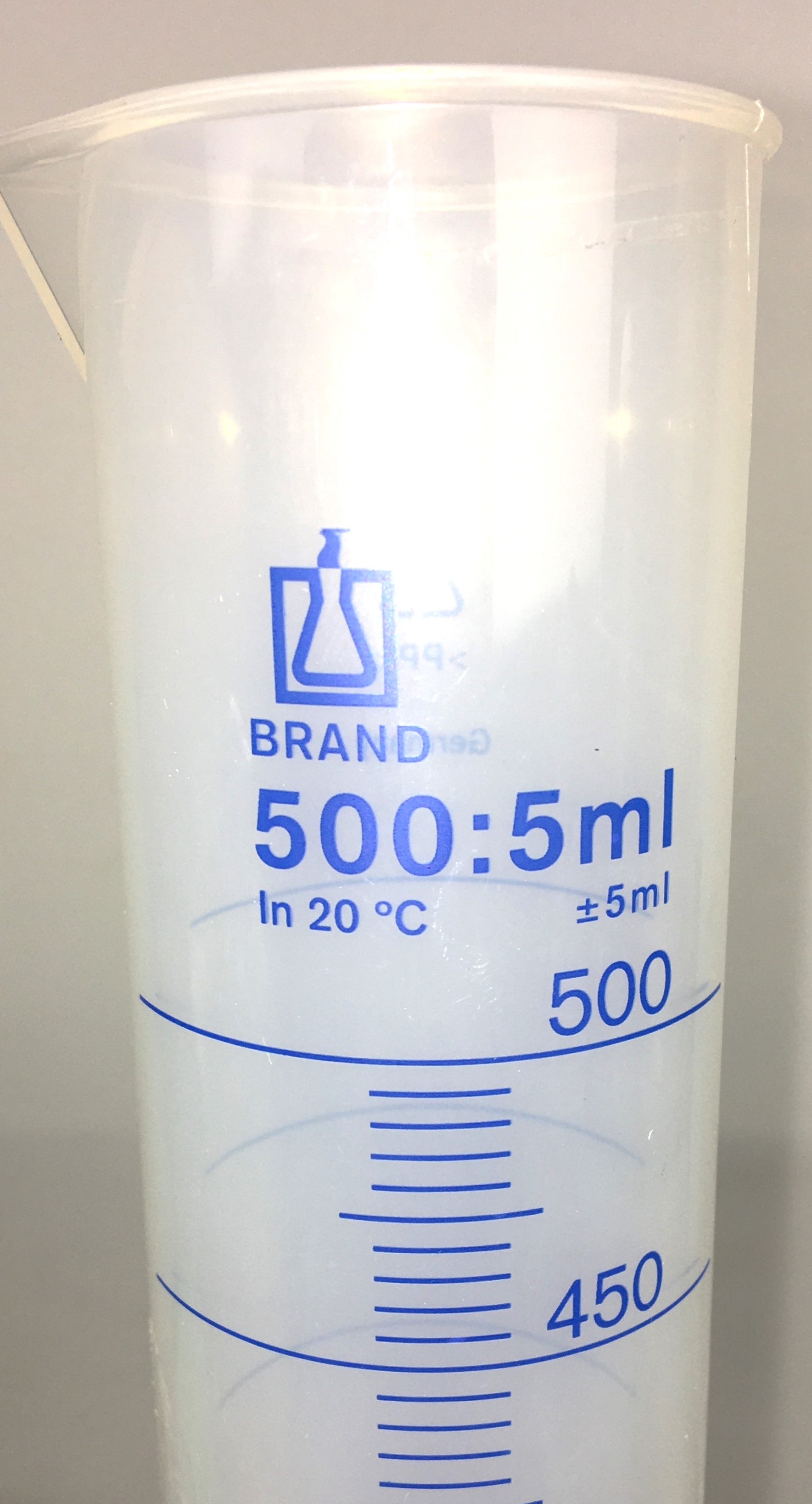 Used Nalgene 3662-0500 (and Equivalent) Plastic 500mL Graduated Cylinder