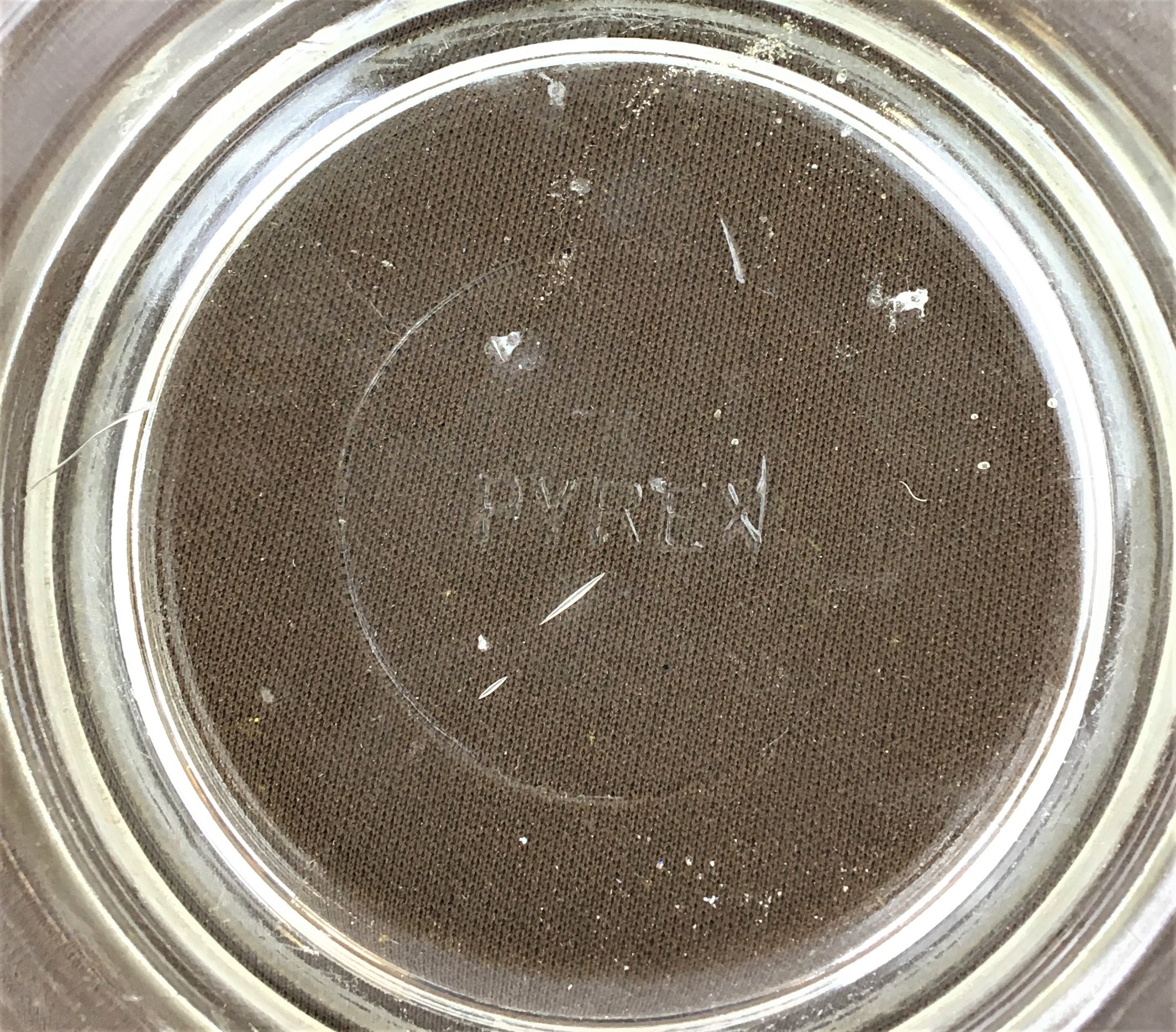 Used Corning PYREX 160mm ID Glass Desiccator with Coors Plate