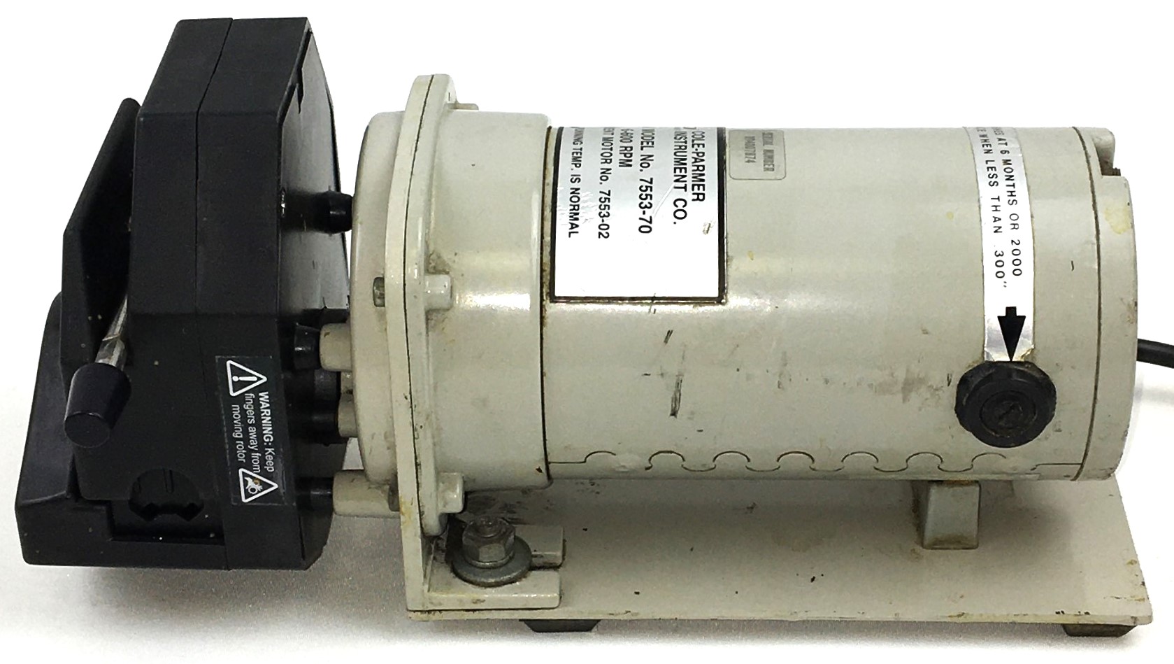 Used Cole-Parmer Masterflex 7553-70 Pump Drive with Easy-Load II Pump Head and Controller (6-600rpm)