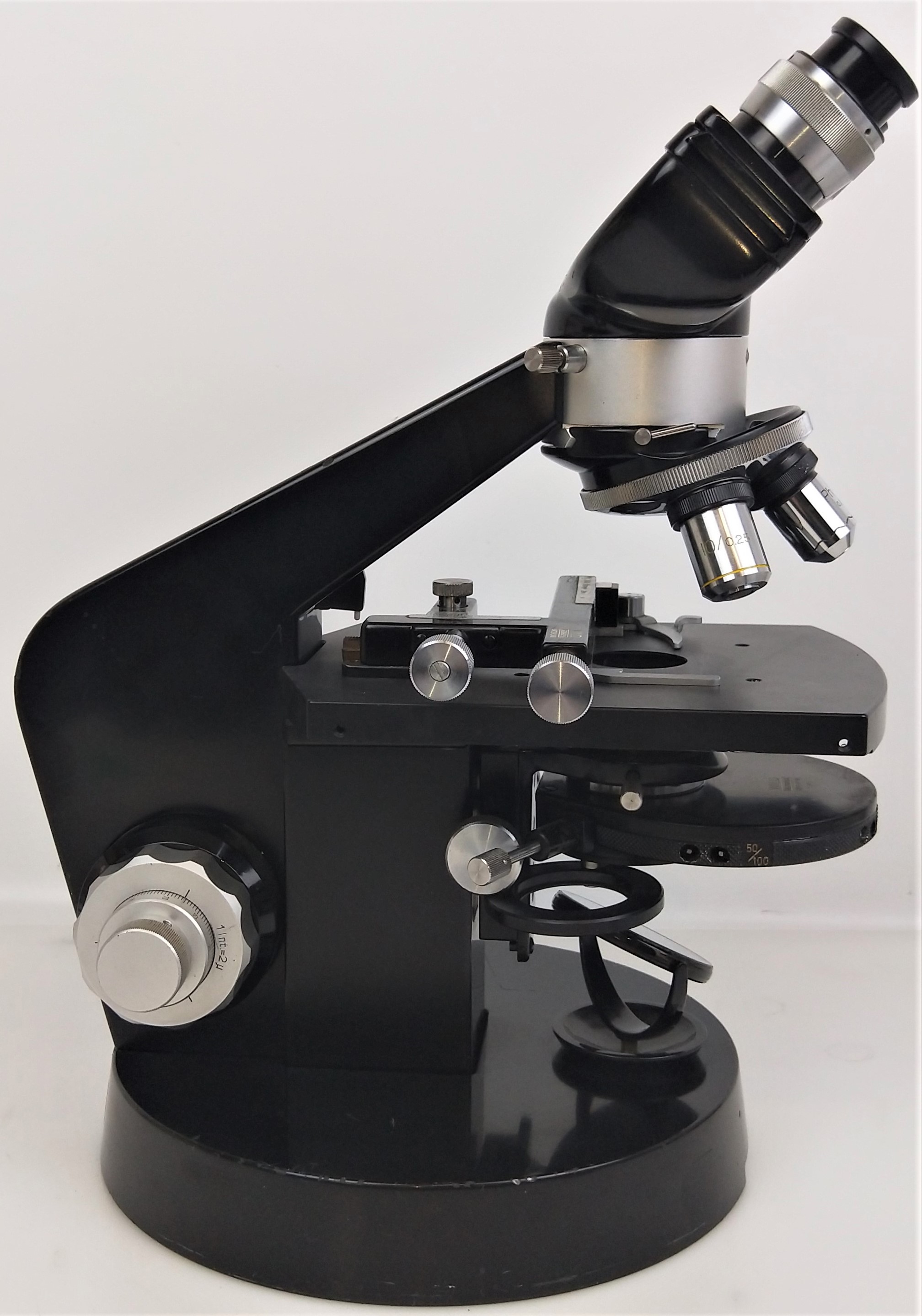 Used Wild M12 Binocular Phase-Contrast Microscope with Illuminator - 100X to 400X