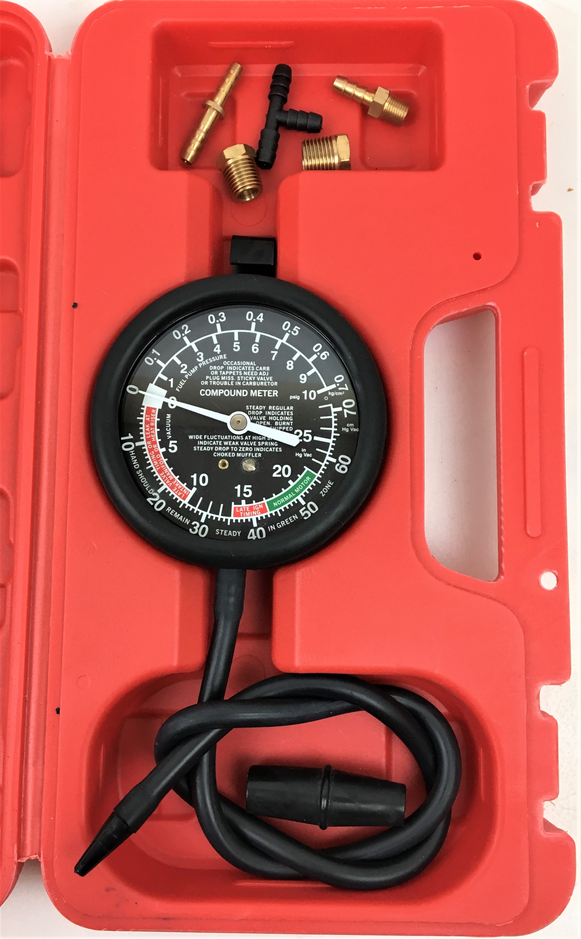 New Open Box AutobodyNow ABN 2190 Vacuum and Fuel Pump Tester Gauge Kit