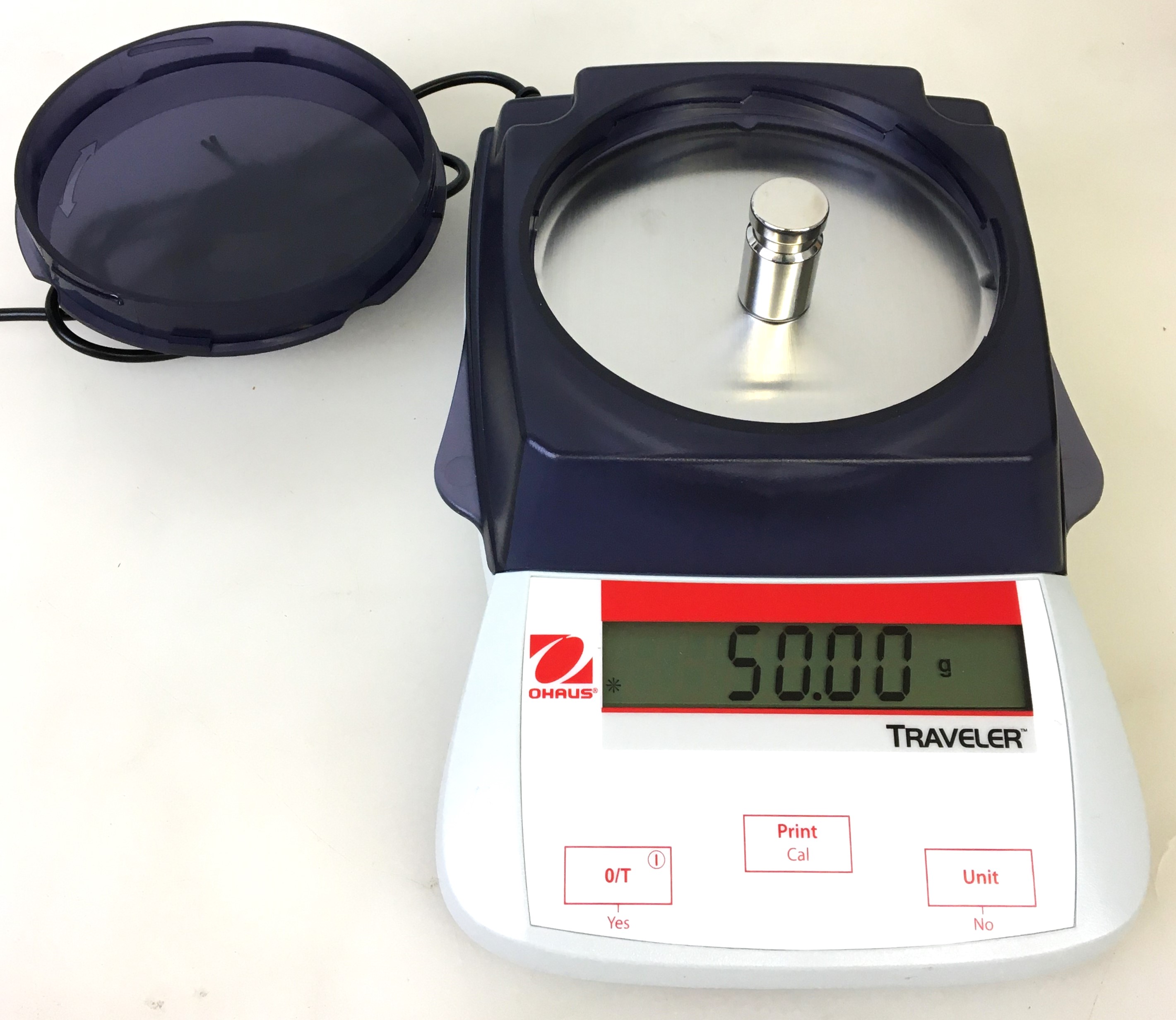 New Open Box Ohaus Traveler TA502 Portable Balance (500g x 0.01g)
