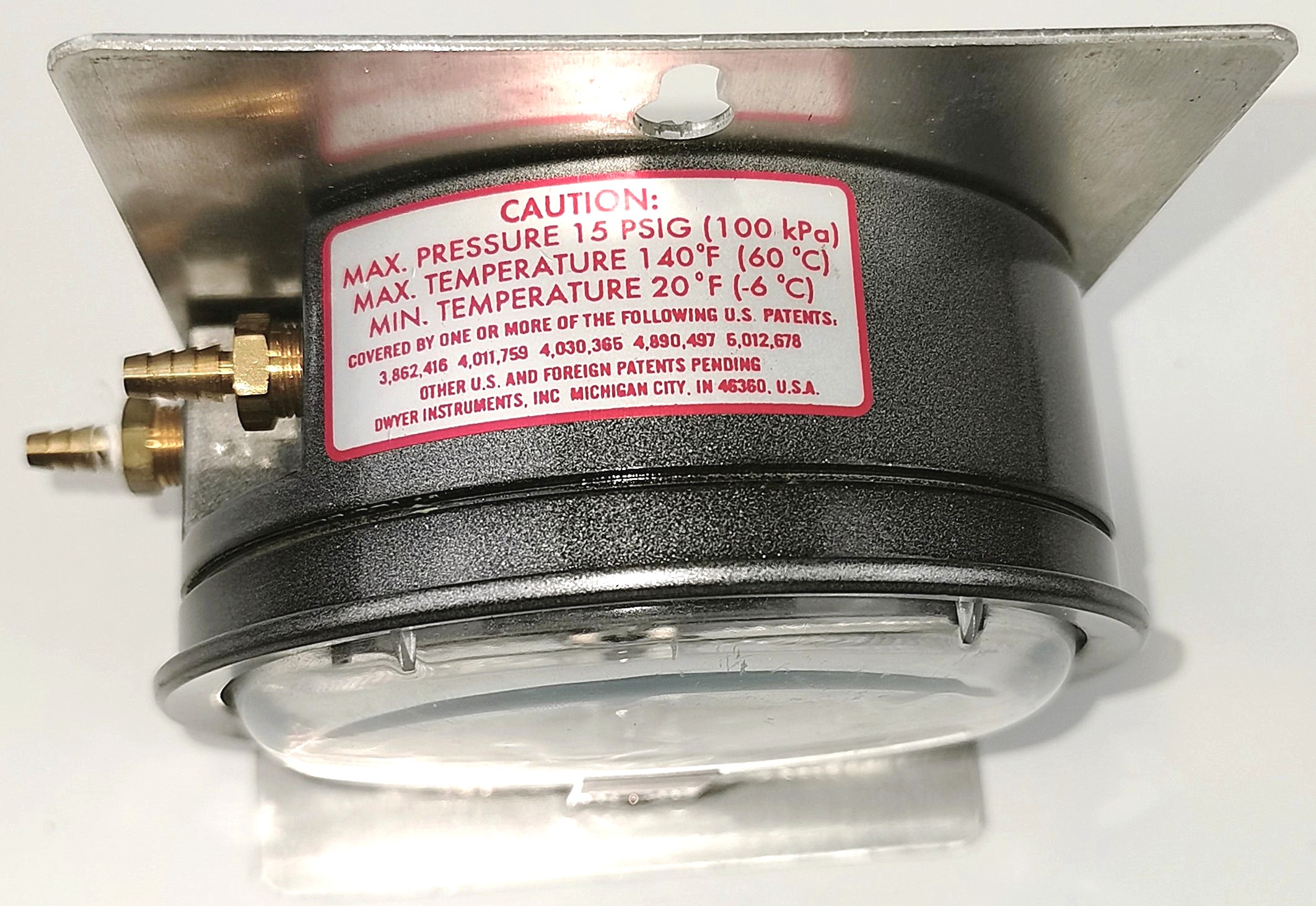 Used Dwyer Magnehelic 2050D Differential Pressure Gauge (0 to 50"WC)